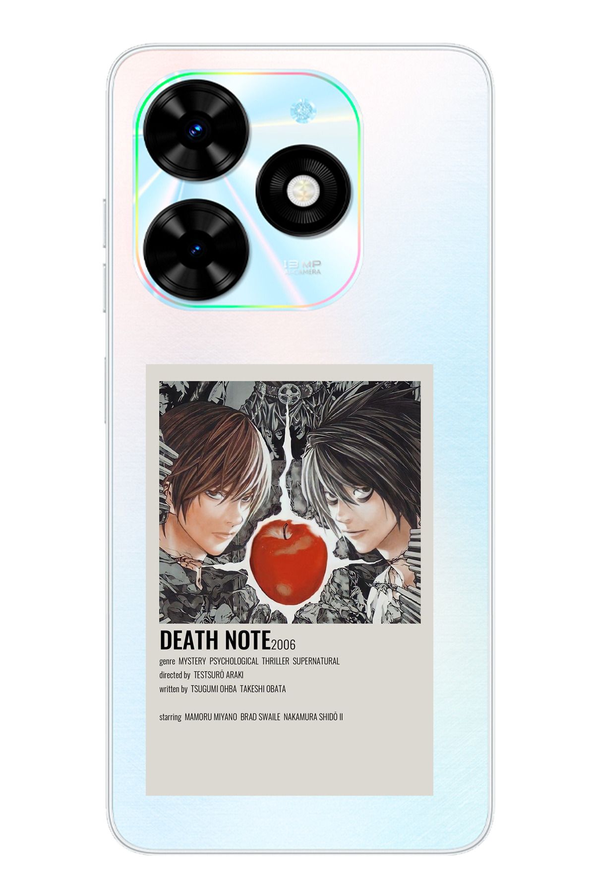 TechTree Tecno Spark Go 2024 Uyumlu Death Note Poster Tasarımlı Şeffaf Silikon Kılıf