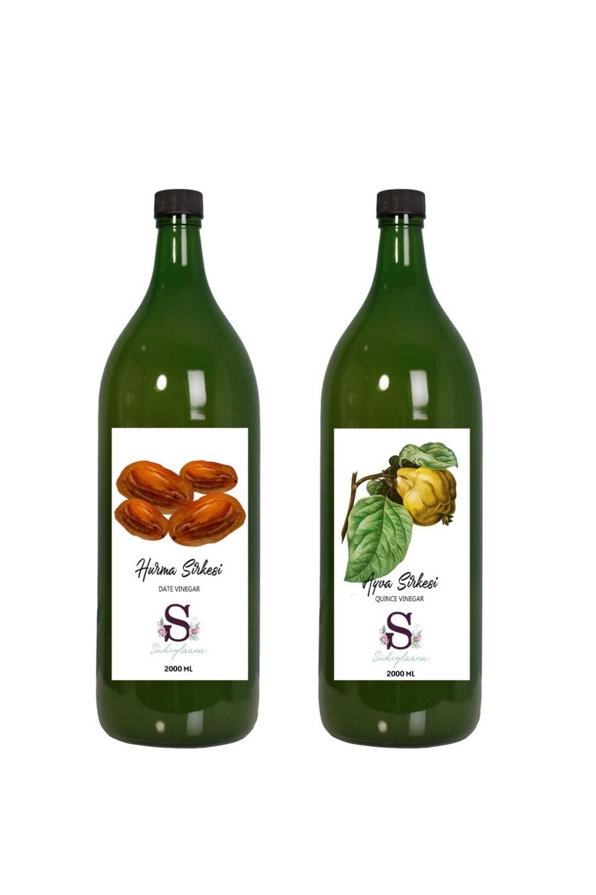 Süheylaana Doğal Hurma Sirkesi 2000 Ml - Doğal Ayva Sirkesi 2000 Ml