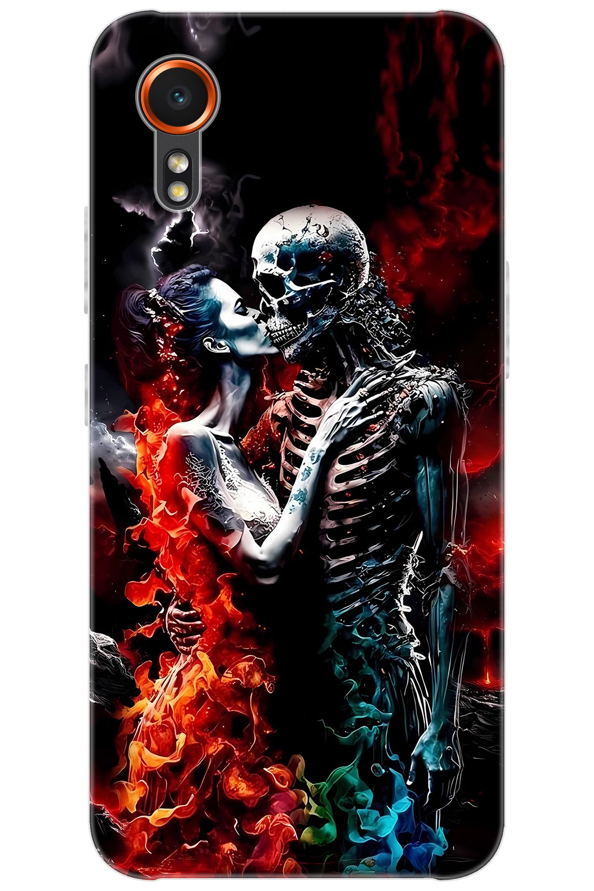 Ceppare Samsung Galaxy XCover7 (SM-G556B) Uyumlu Kılıf Desenli Silikon İskelet Aşıklar STK:666 CP-7hN5QiT