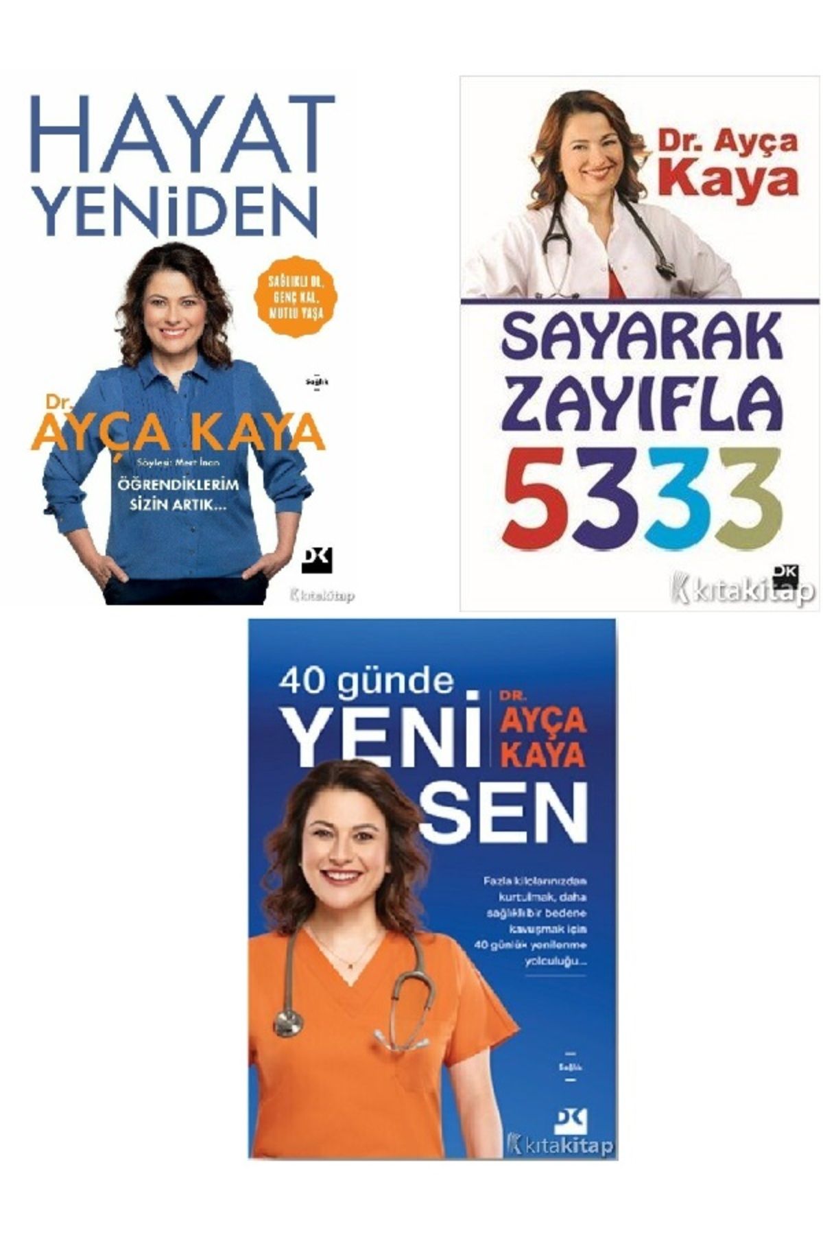 Destek Yayınları Hayat Yeniden-40 Günde Yeni Sen-Sayarak Zayıfla-Ayça Kaya 3 KİTAP ( ÜCRETSİZ KARGO )
