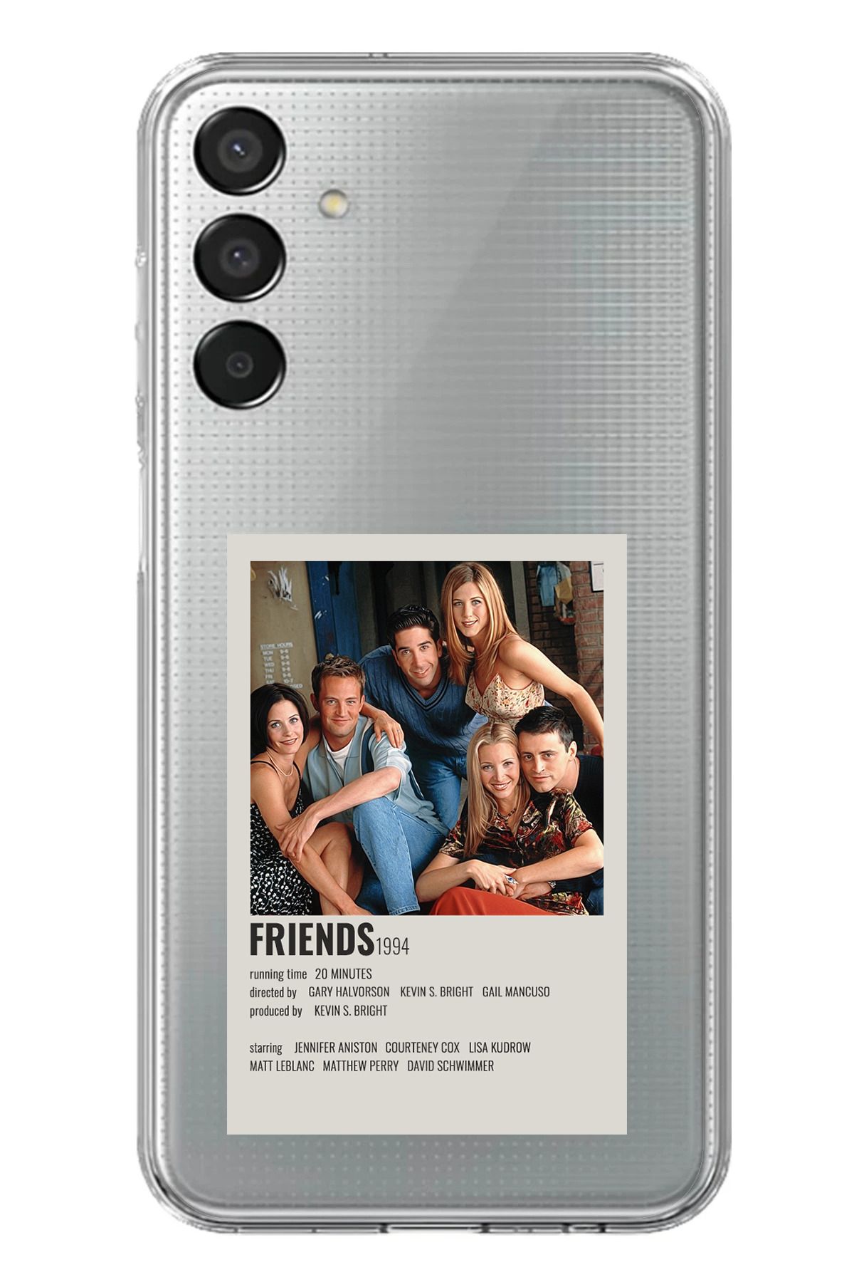 TechTree Samsung Galaxy M15 Uyumlu Friends Mini Poster Tasarımlı Şeffaf Silikon Kılıf