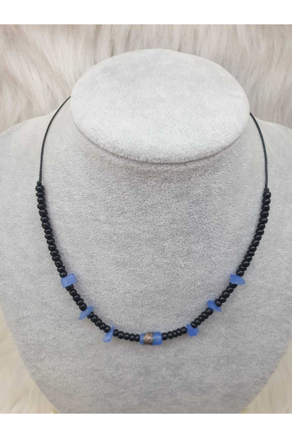 HAPPY HANDMADE AYARLANABİLİR DOĞAL TASLI KOLYE/HEDİYELİK TAKI