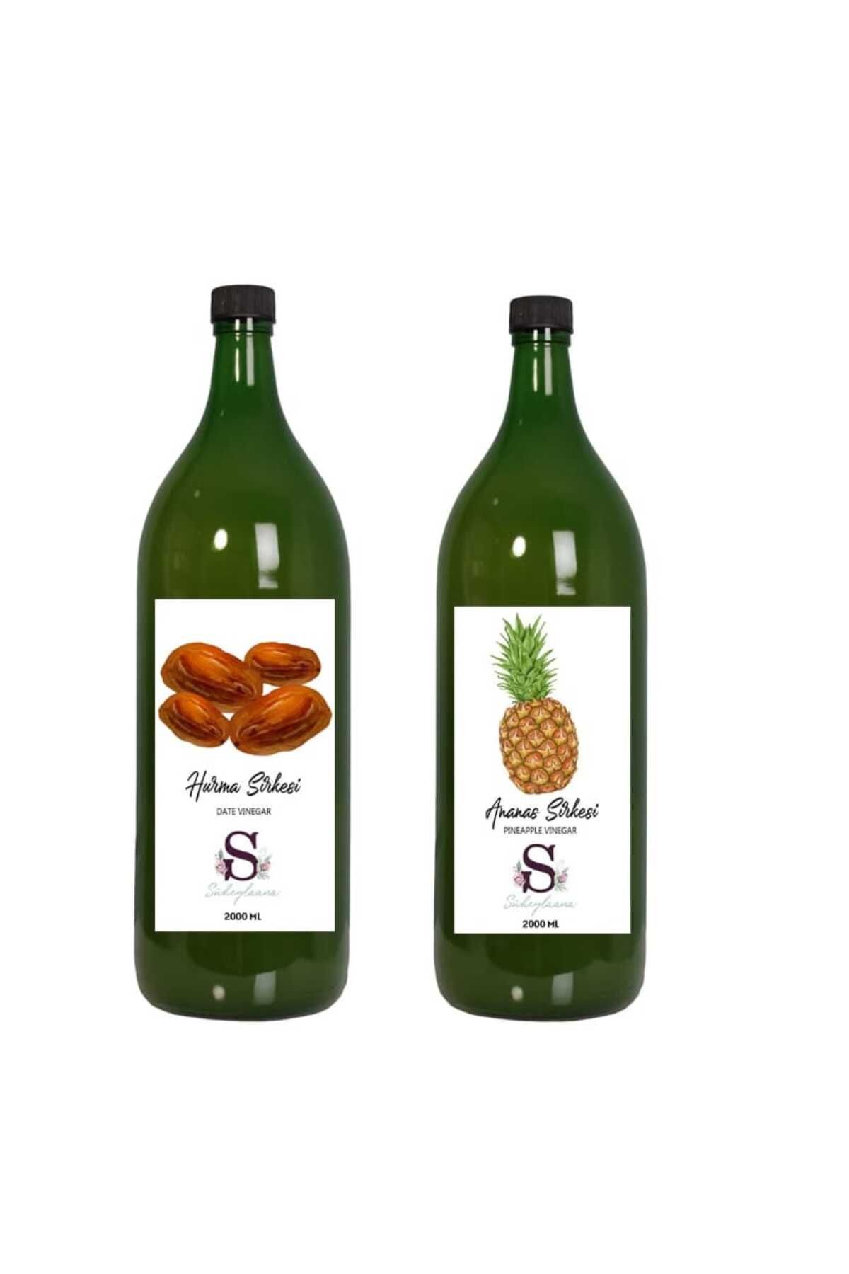 Süheylaana Doğal Hurma Sirkesi 2000 Ml - Doğal Ananas Sirkesi 2000 Ml