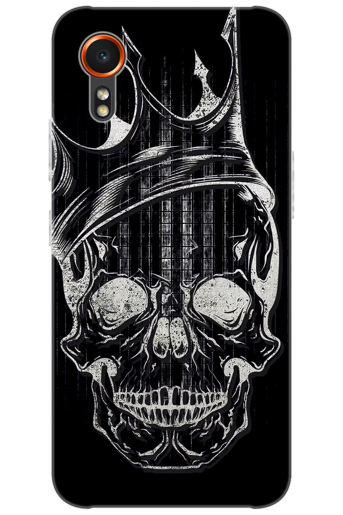 Ceppare Samsung Galaxy XCover7 (SM-G556B) Uyumlu Kılıf Desen Baskılı Silikon Kuru Kafa STK:582 CP-DcU9C7Y