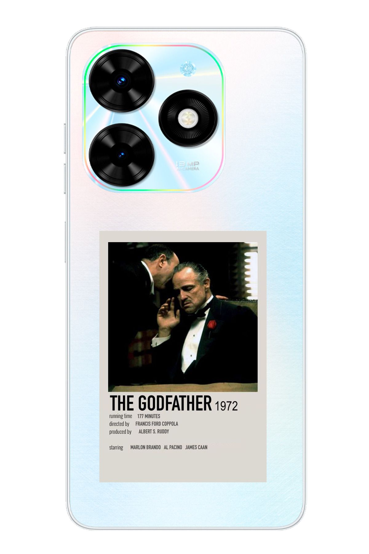 TechTree Tecno Spark Go 2024 Uyumlu The GodFather Baba Poster Tasarımlı Şeffaf Silikon Kılıf