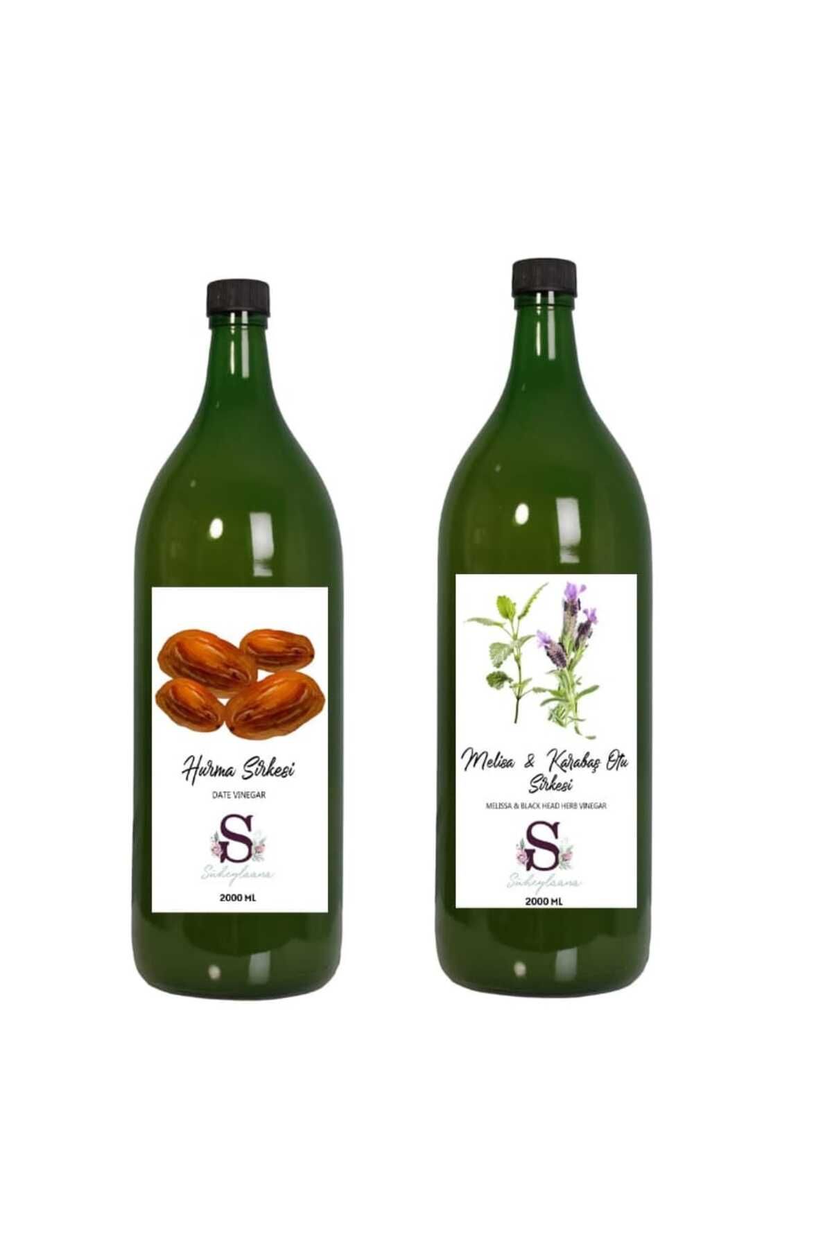 Süheylaana Doğal Hurma Sirkesi 2000 Ml - Doğal Melisa Karabaş Otu Sirkesi 2000 Ml
