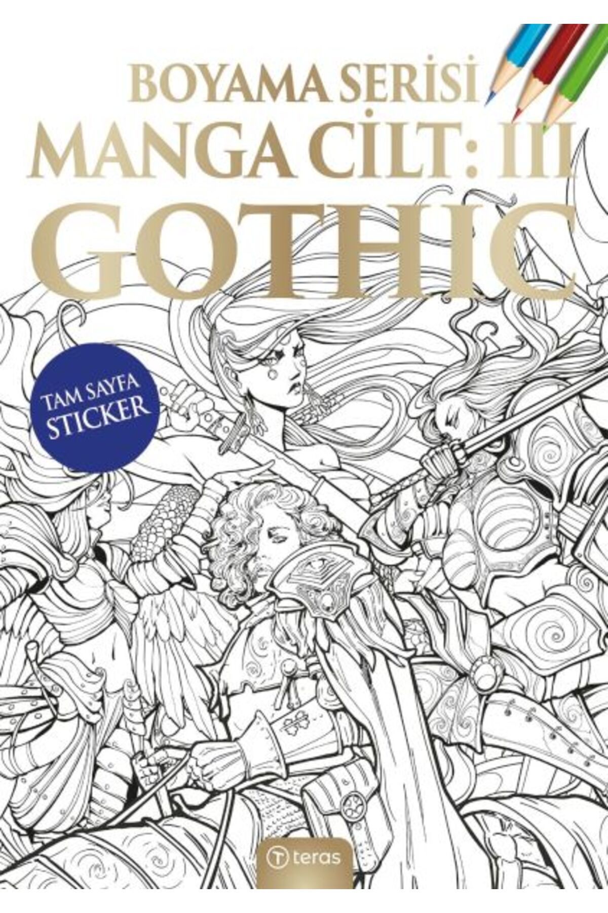 Teras Kitap Manga Boyama Cilt III Gothic