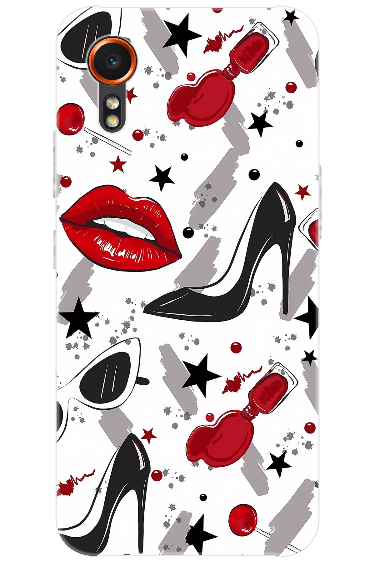 Ceppare Samsung Galaxy XCover7 (SM-G556B) Uyumlu Kılıf Desen Baskı Silikon Fashion Design STK:676 CP-9dnDM0B