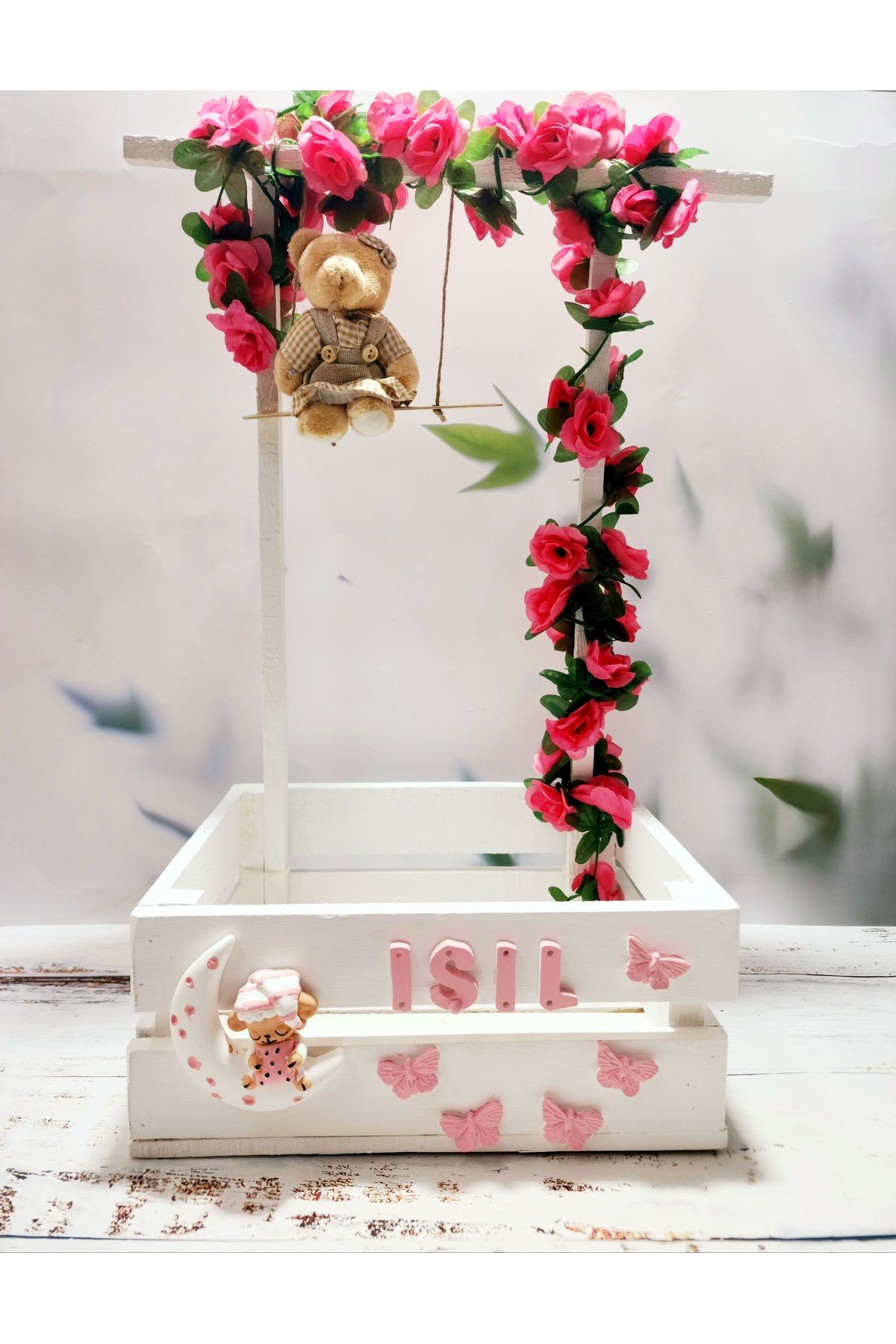 glow moon 40 Uçurma Sepeti / Kırk Uçurma Sepeti / Babyshower / Bebek Hediye Sepeti /teyze Sepeti/hala Sepeti
