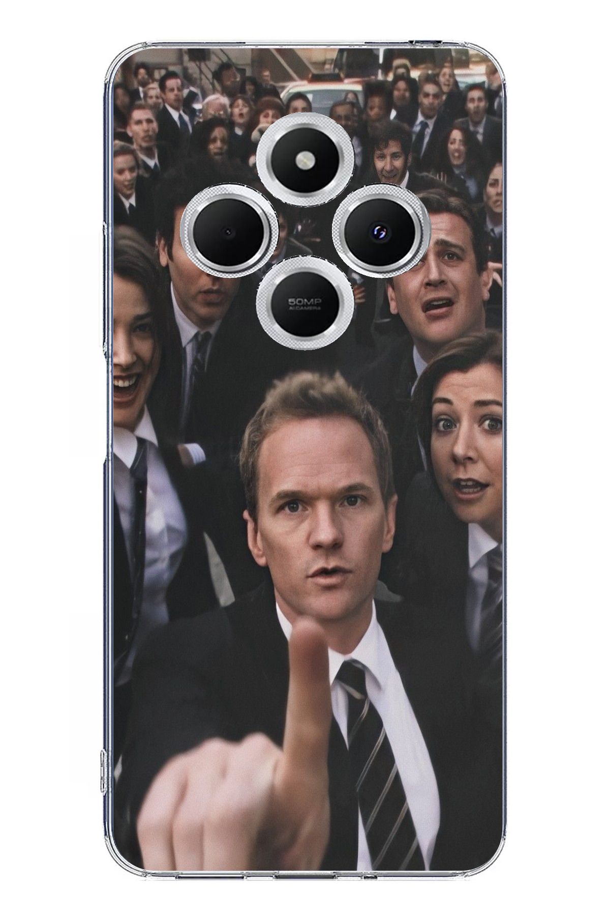 TechTree Redmi 14C Uyumlu How i met your mother Selfie Tasarımlı Şeffaf Silikon Kılıf