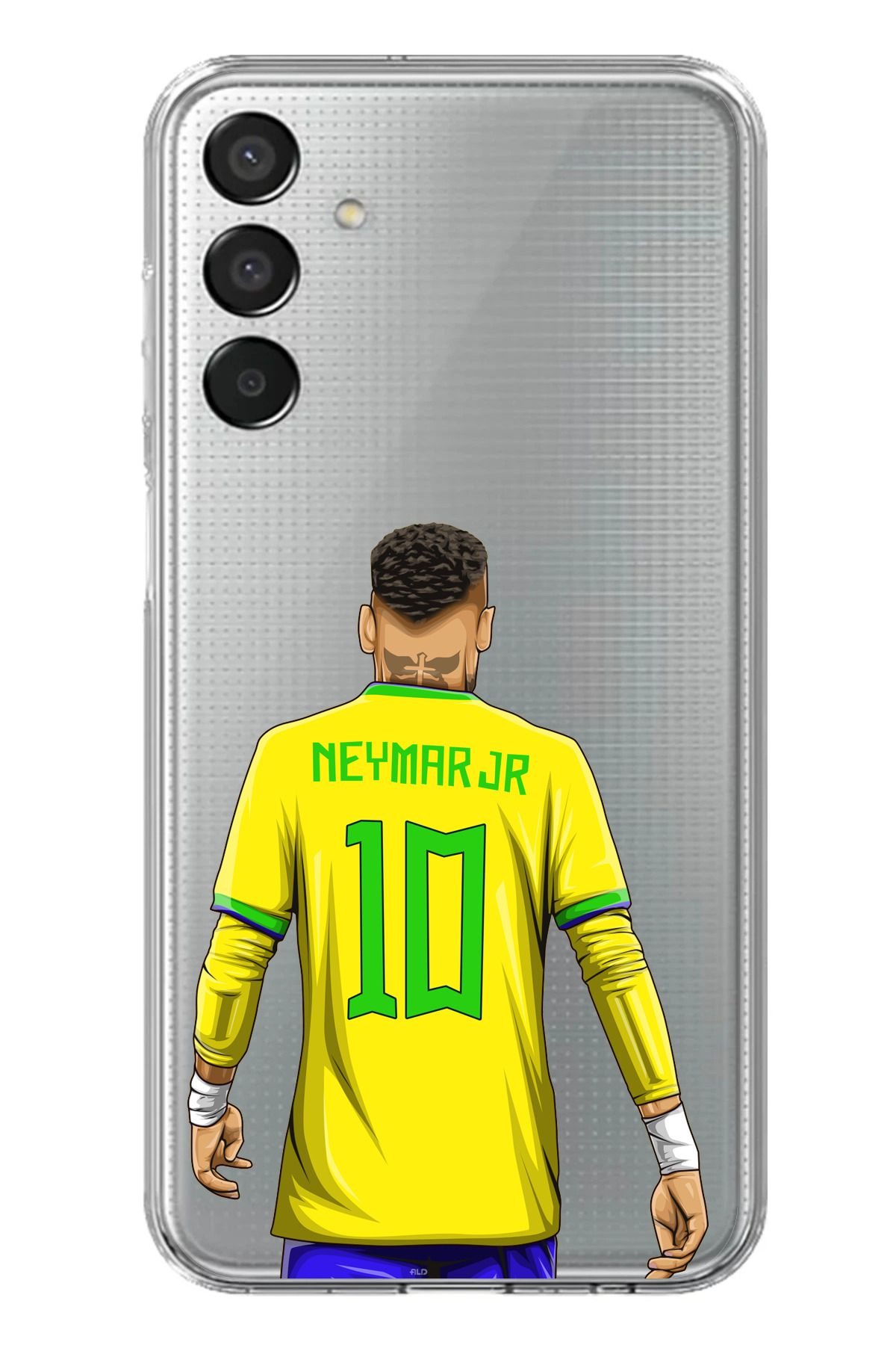 TechTree Samsung Galaxy M15 Uyumlu Neymar Minimal Forma Şeffaf Silikon Kılıf