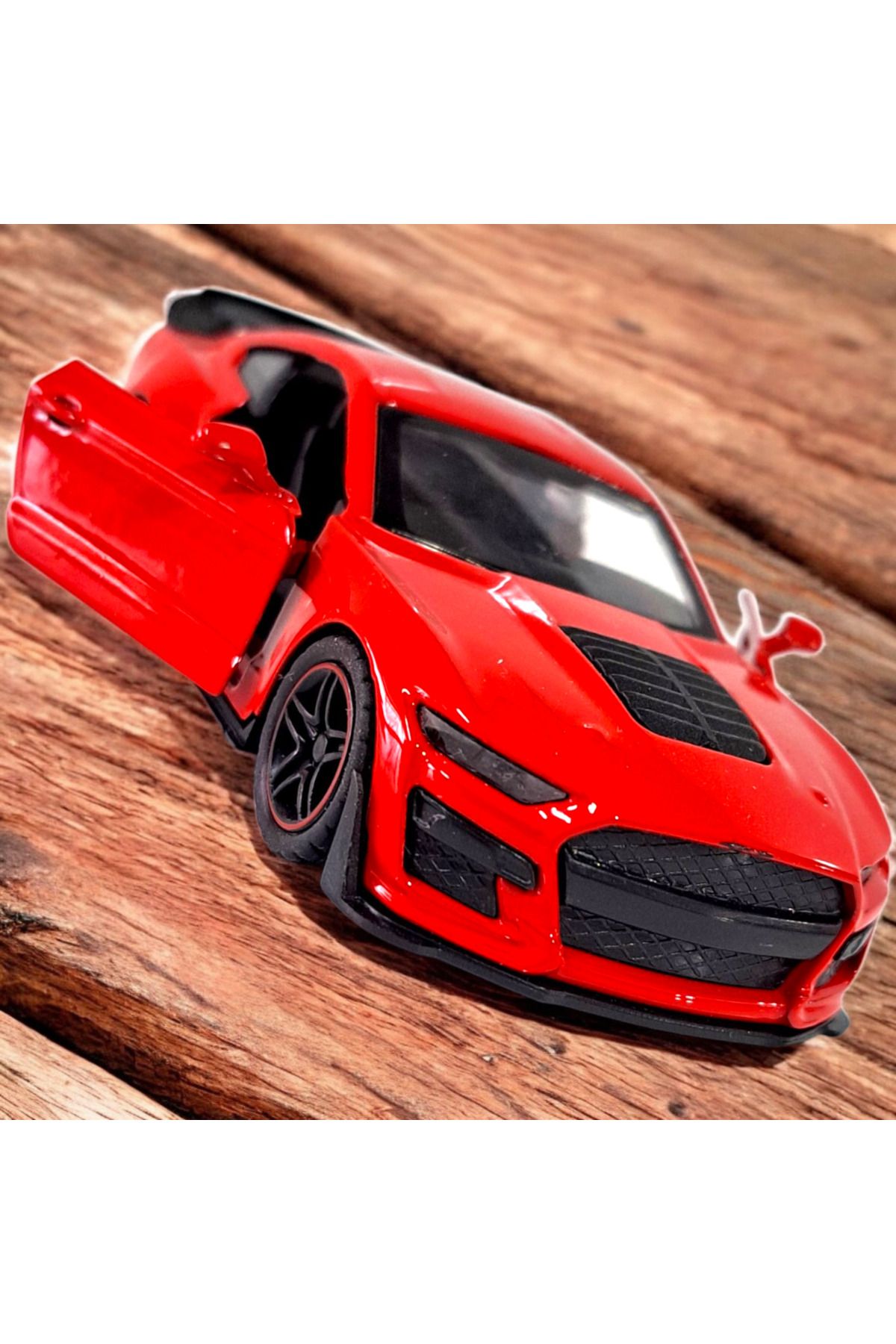 ALYTOYS Oyuncak Araba Metal Araba Çek Bırak Motorlu Kapıları Açılır 10,5x4,5cm Spor Araba