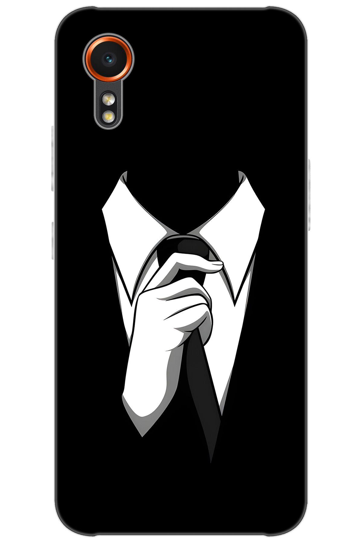 Ceppare Samsung Galaxy XCover7 (SM-G556B) Uyumlu Kılıf Desen Baskılı Silikon Gizemli Adam STK:611 CP-xc5am9r