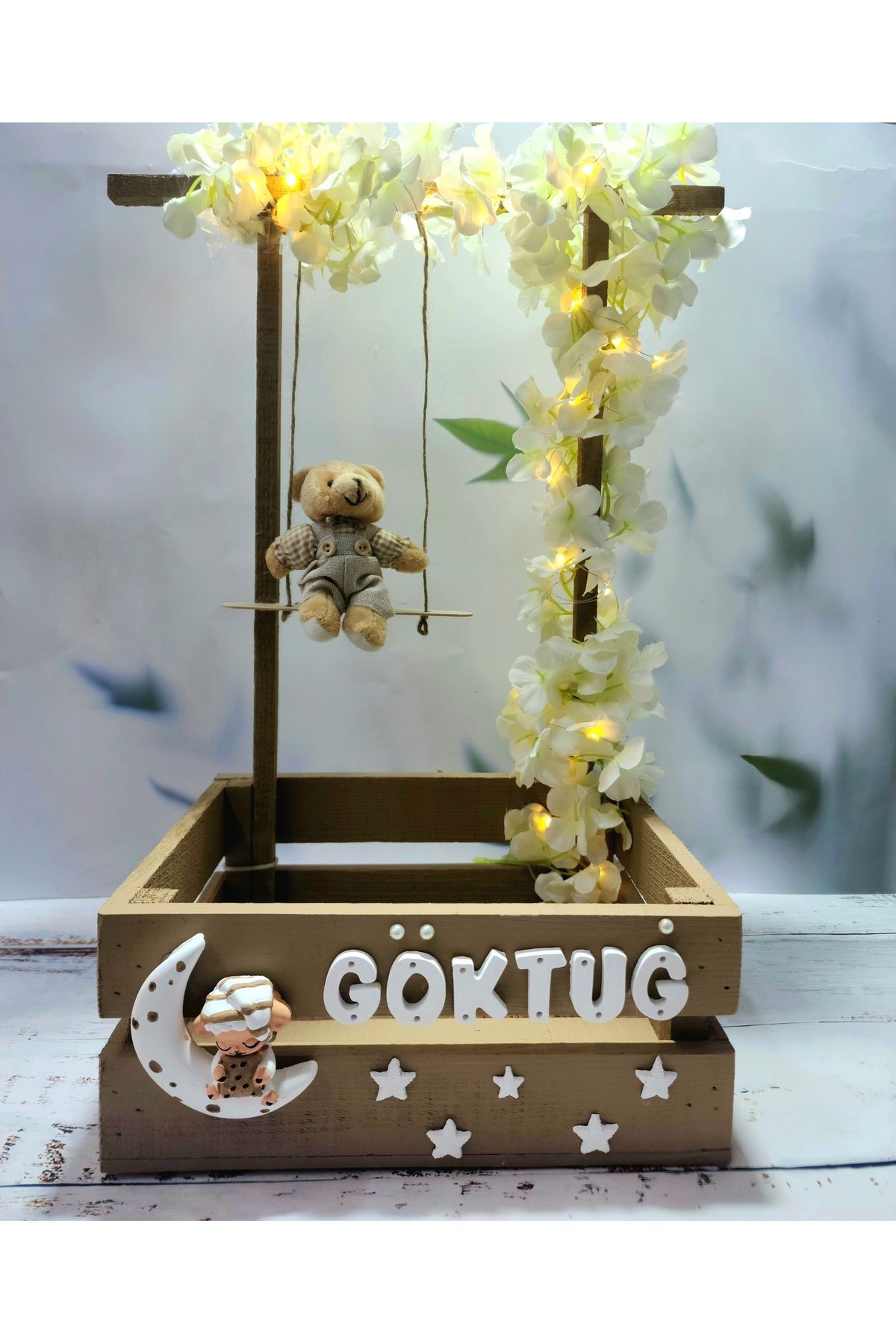 glow moon 40 Uçurma Sepeti / Kırk Uçurma Sepeti / Babyshower / Bebek Hediye Sepeti /teyze Sepeti/hala Sepeti