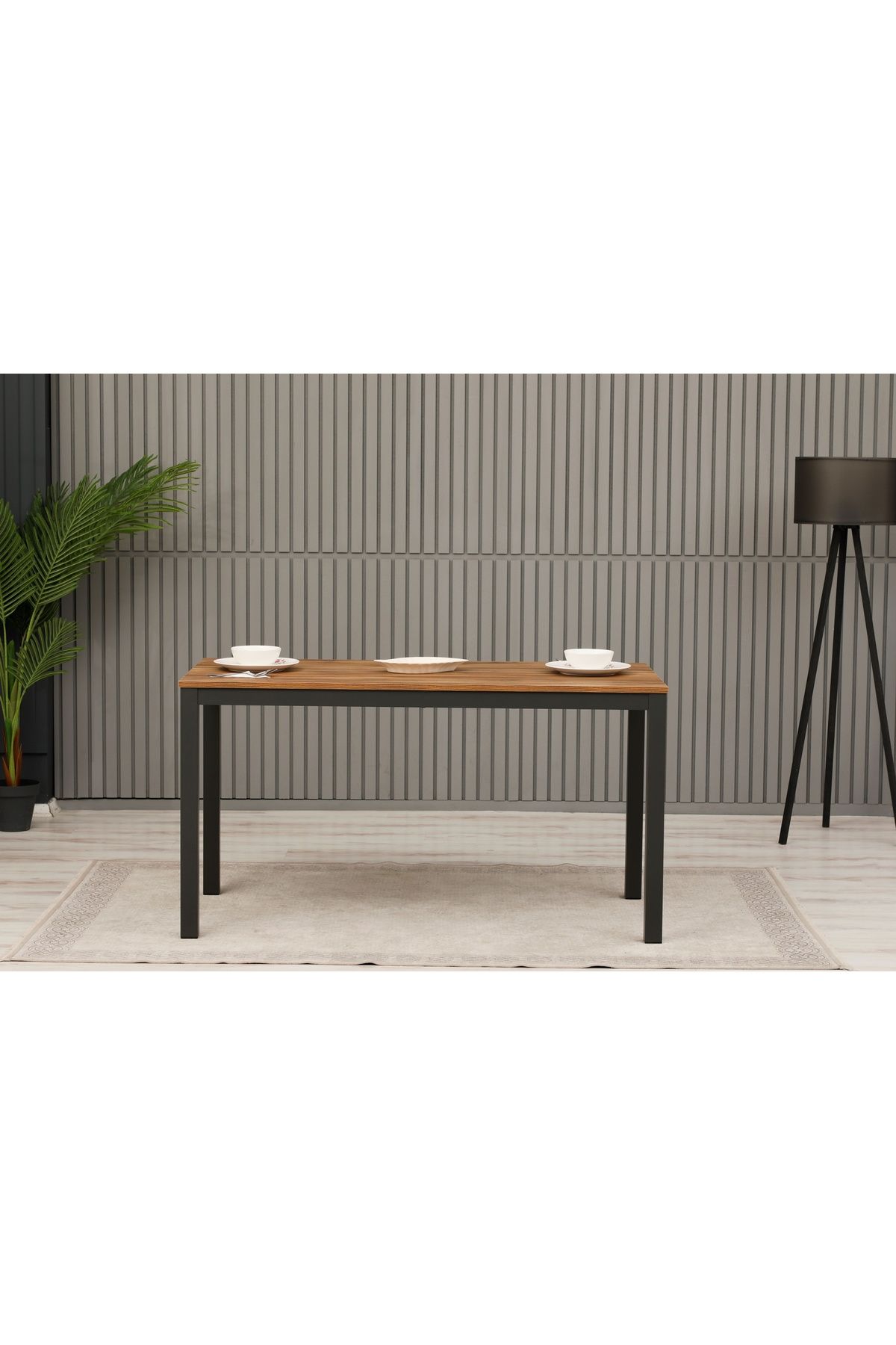 SEHPOL Yemek Masası 140x70x75 Cm Antrasit