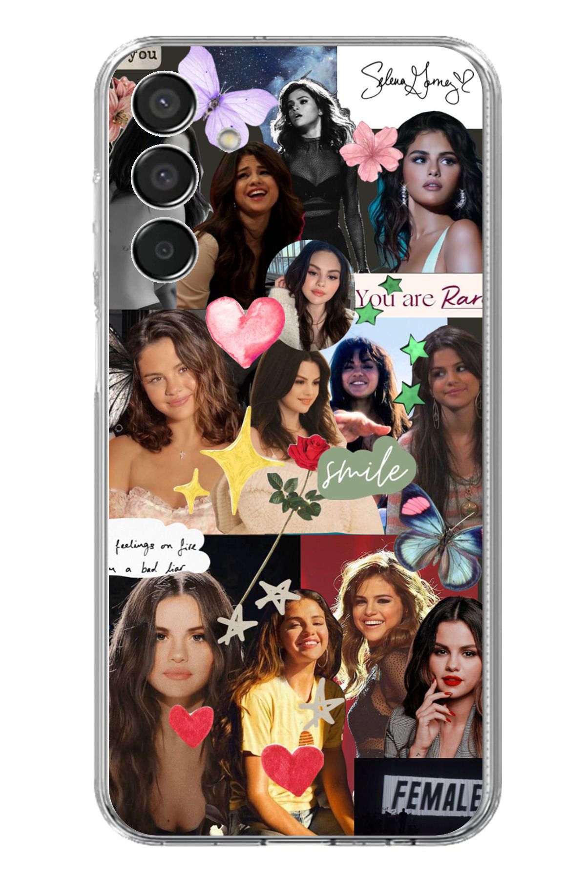 TechTree Samsung Galaxy M15 Uyumlu Selena Gomez Şeffaf Silikon Kılıf