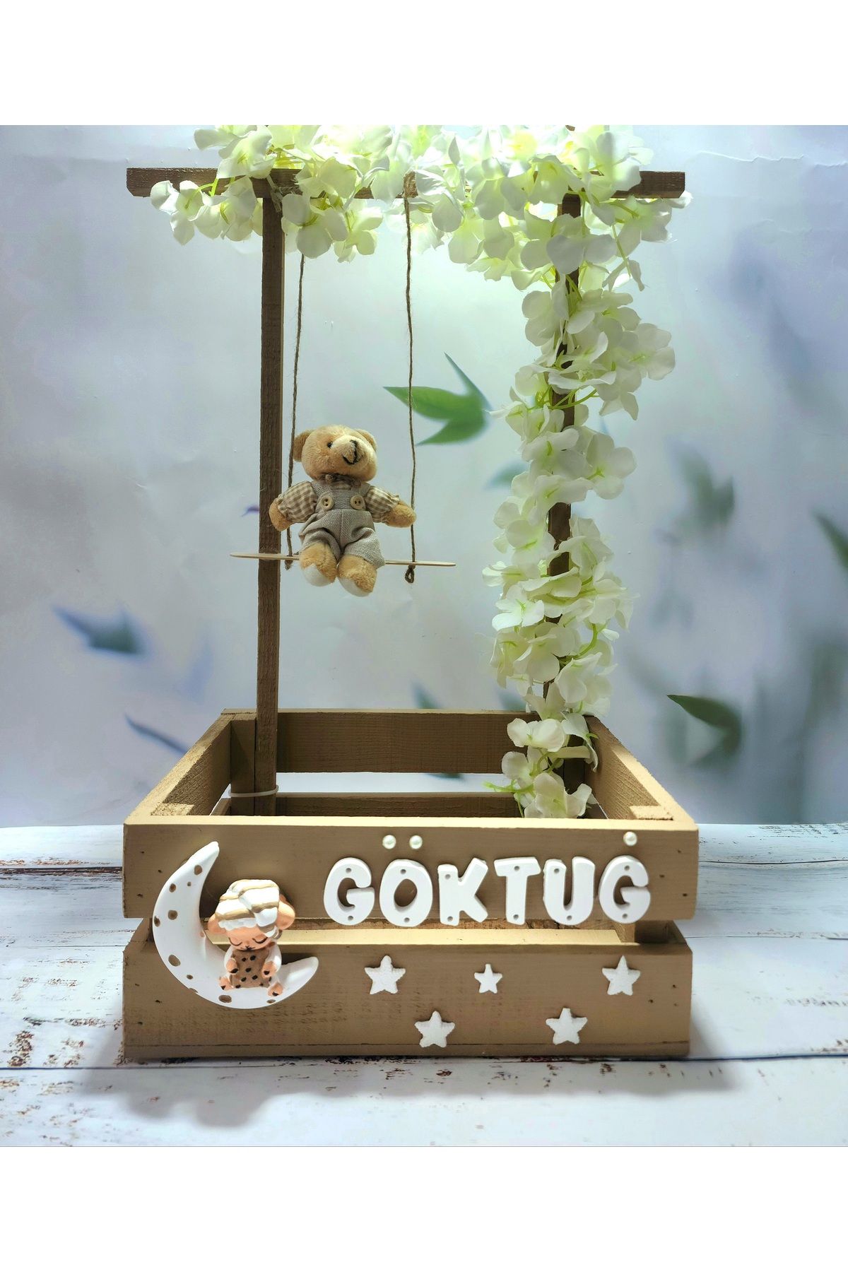 glow moon 40 Uçurma Sepeti / Kırk Uçurma Sepeti / Babyshower / Bebek Hediye Sepeti /teyze Sepeti/hala Sepeti