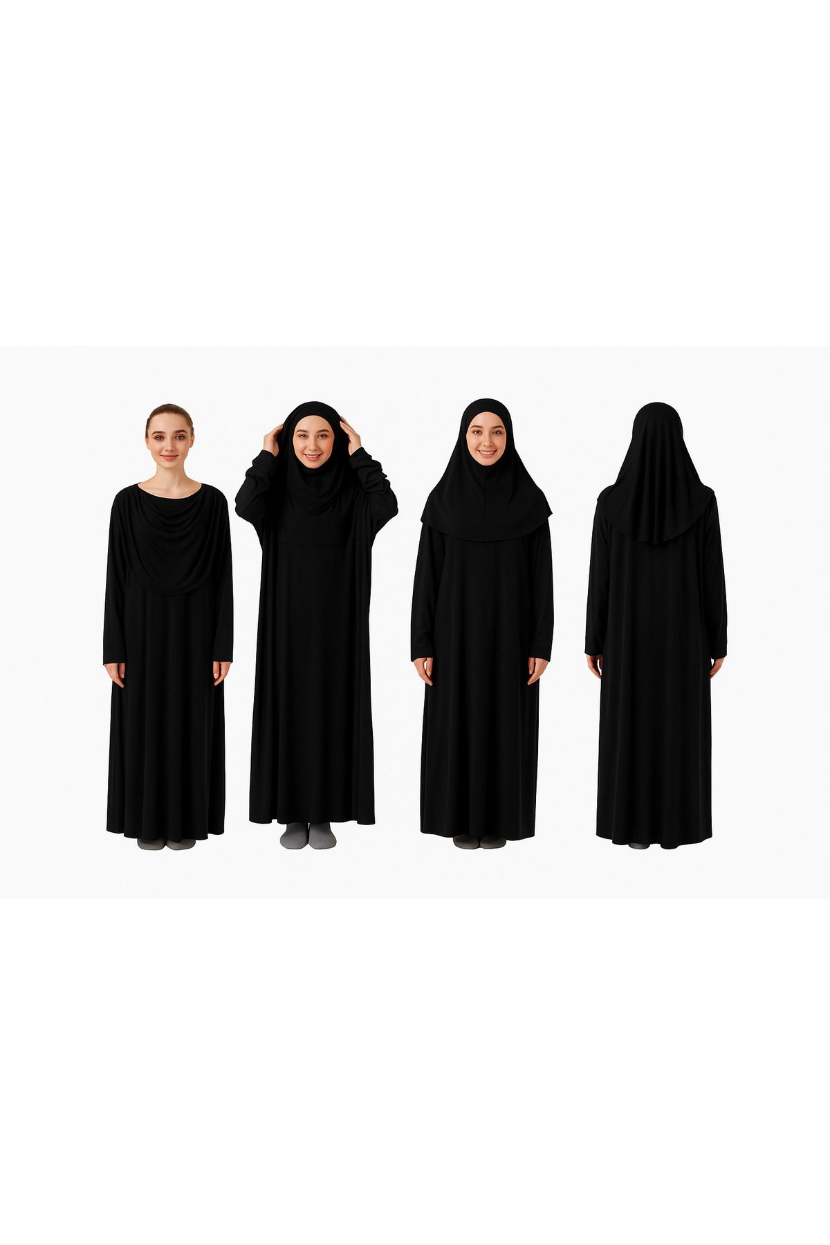 ZEHRANAZ NAMAZ ELBİSESİ Namaz Elbisesi (Siyah) Zehranaz