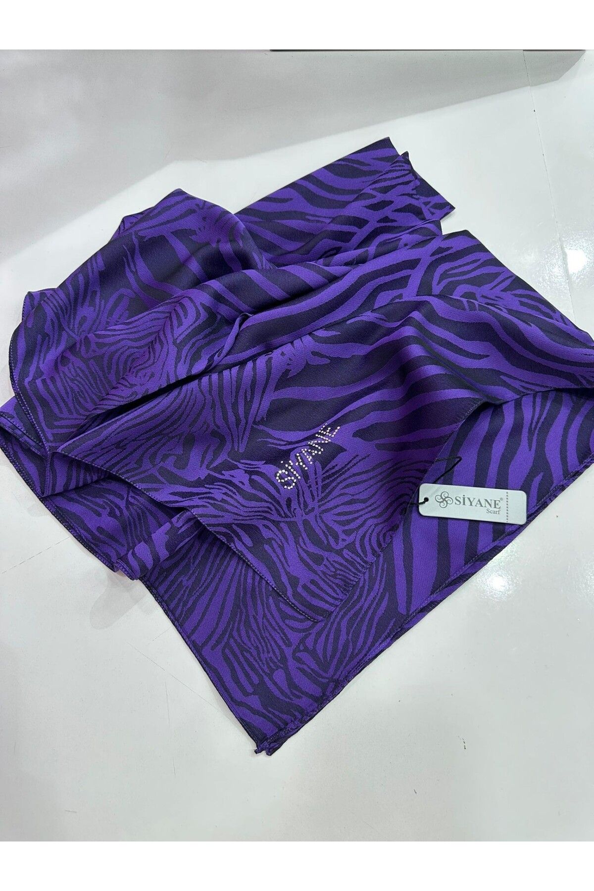 Siyane Kadın SEN2207 Zebra Desenli Şal