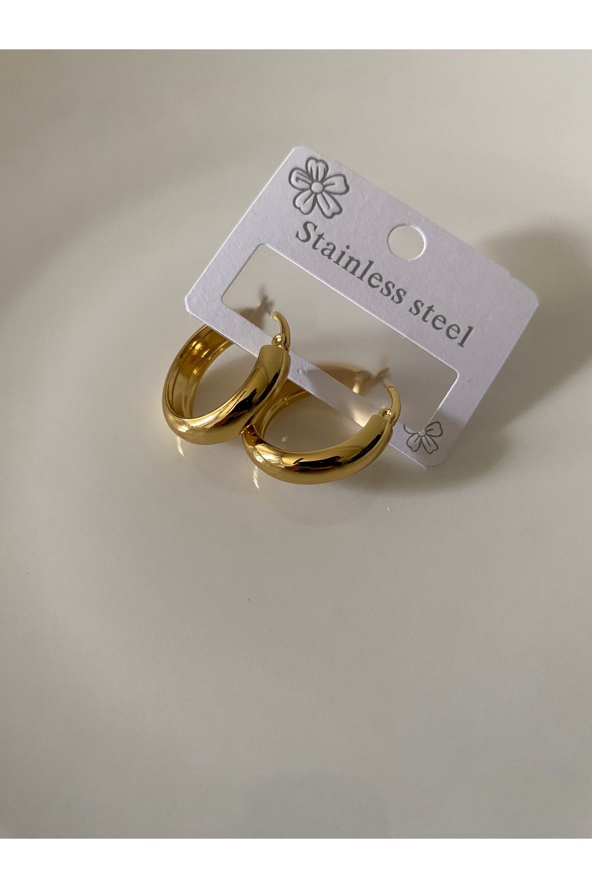 RaSen Collection PASLANMAZ ÇELİK HALKA KÜPE