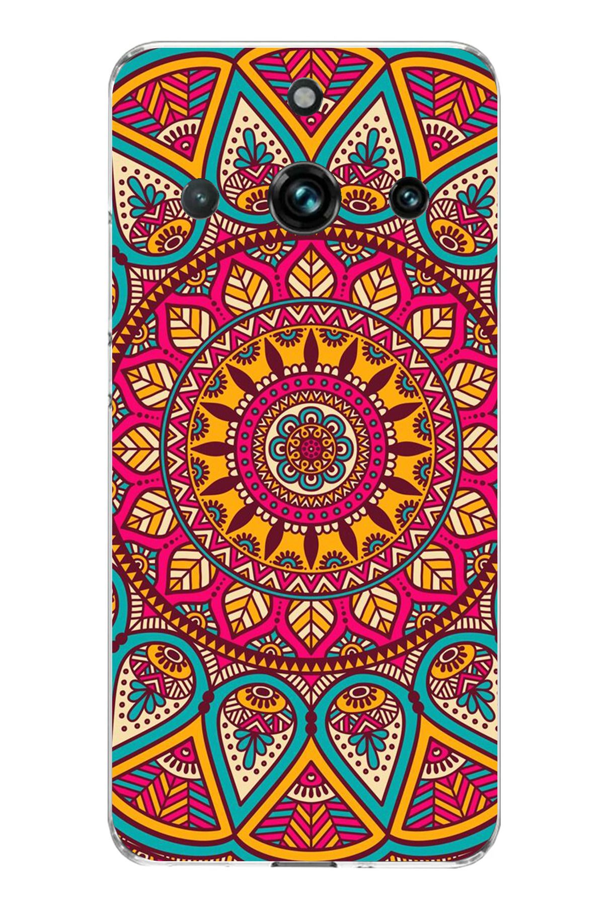 TechTree Realme 11 PRO - PRO PLUS Uyumlu Mandala Şeffaf Silikon Kılıf