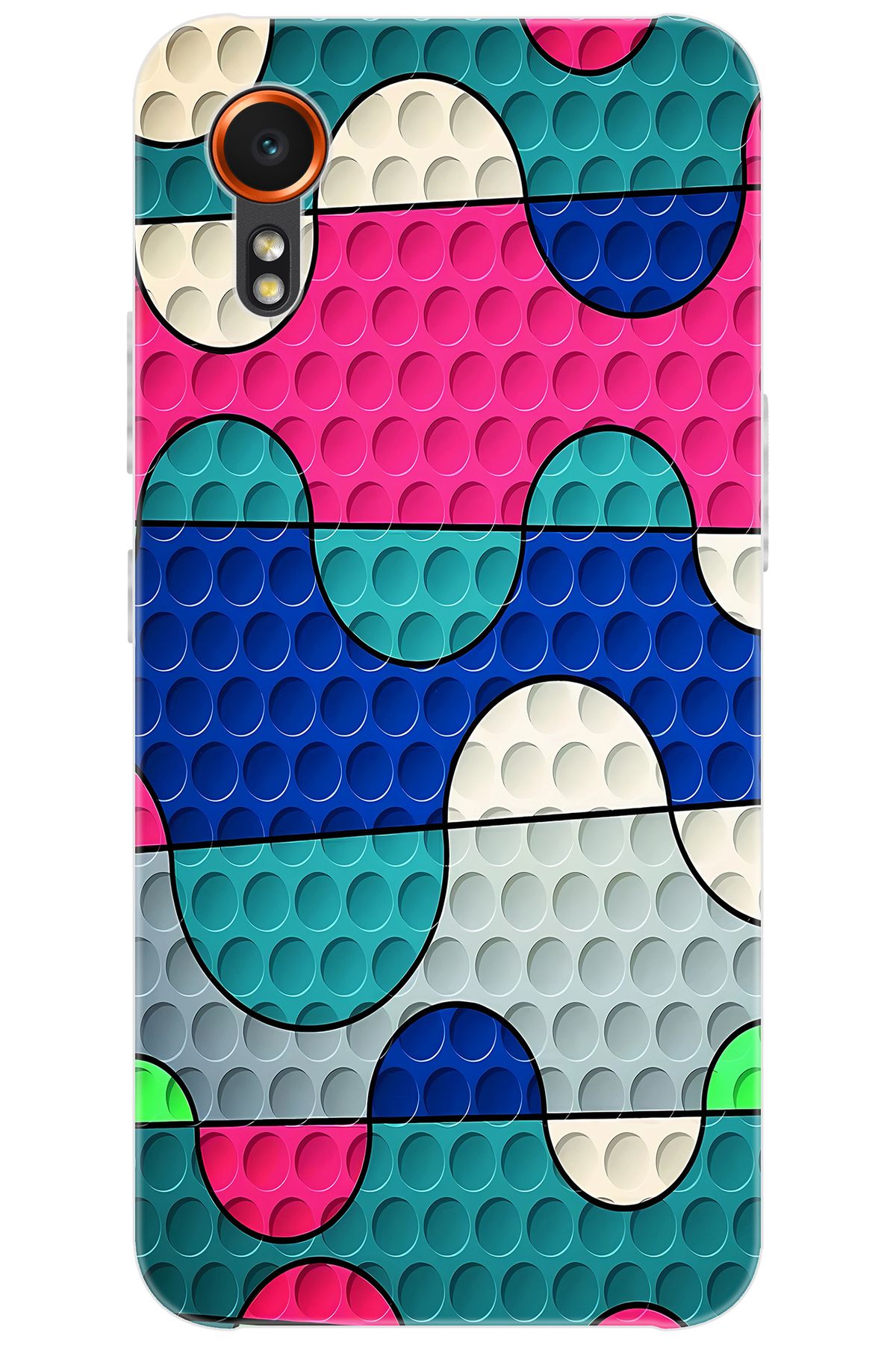 Ceppare Samsung Galaxy XCover7 (SM-G556B) Uyumlu Kılıf Desen Baskılı Silikon Renk Dalgası STK:629 CP-LeaaAHK