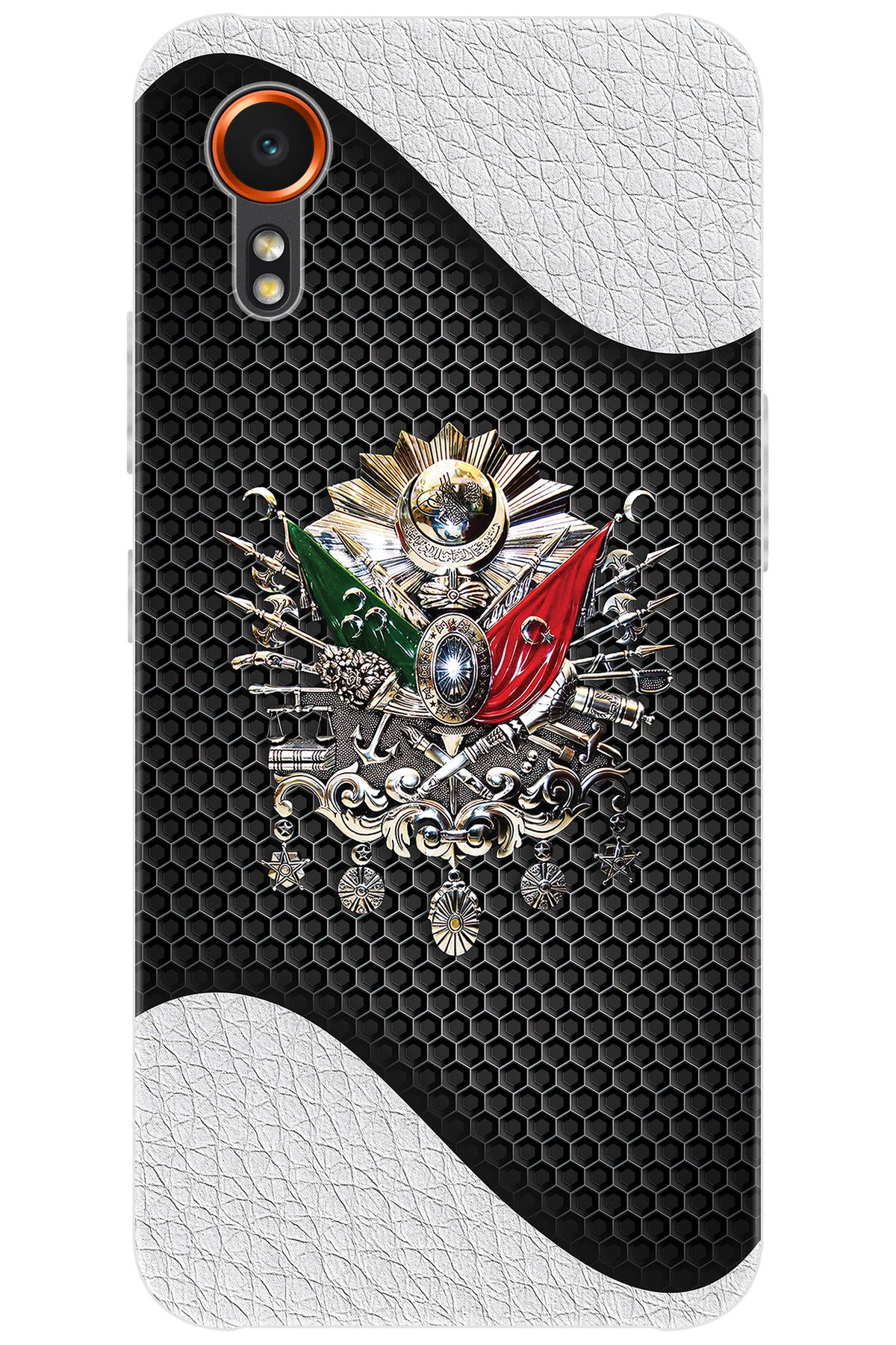 Ceppare Samsung Galaxy XCover7 (SM-G556B) Uyumlu Kılıf Desen Silikon Osmanlı Tuğra Seri STK:415 CP-B29tn9j