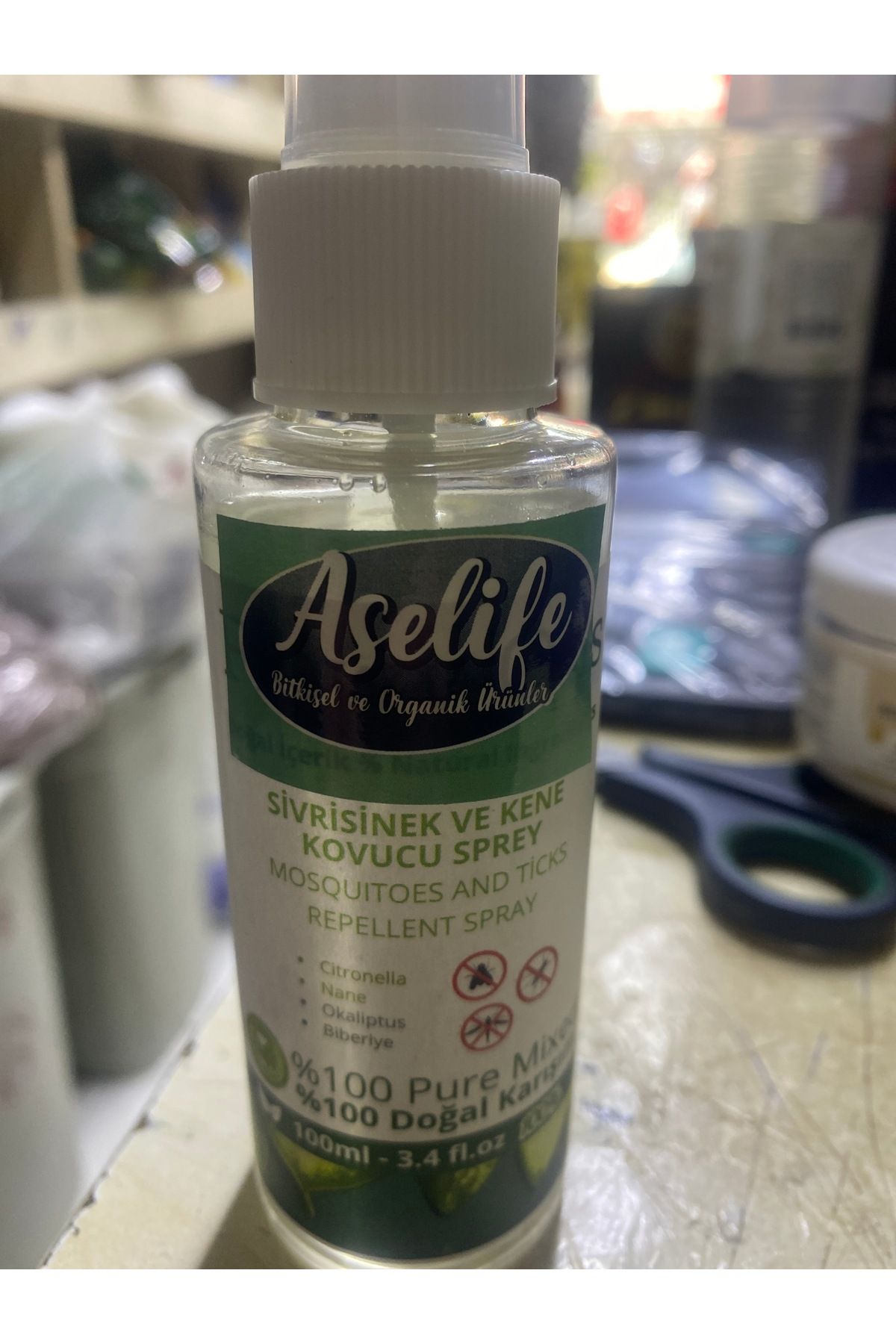 Aselife Sivrisinek ve kene kovucu sprey 100ml