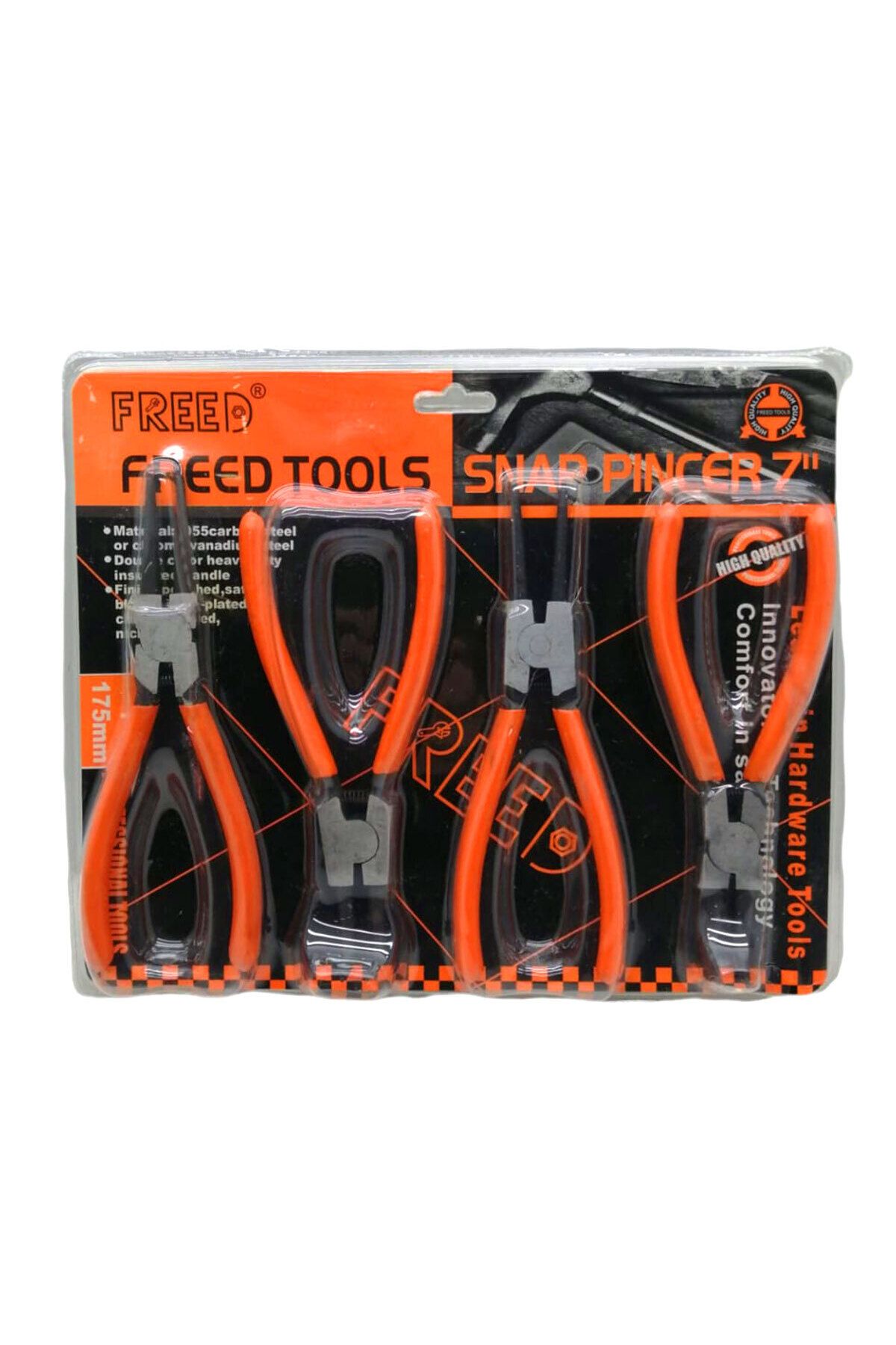 Modafiks 4 PARÇA .SNAP PINCER 7'' SEKMAN PENSE SETİ (4767)