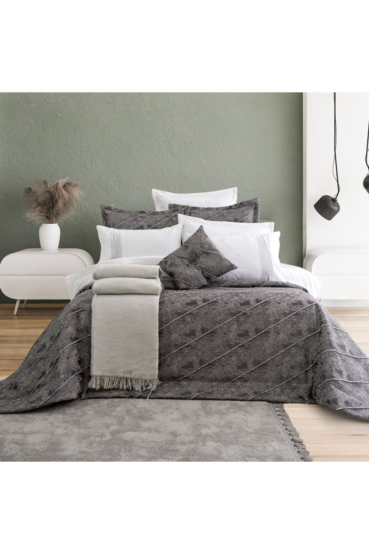 Schafer Home Paloma Çeyiz Seti 11 Parça-Gri