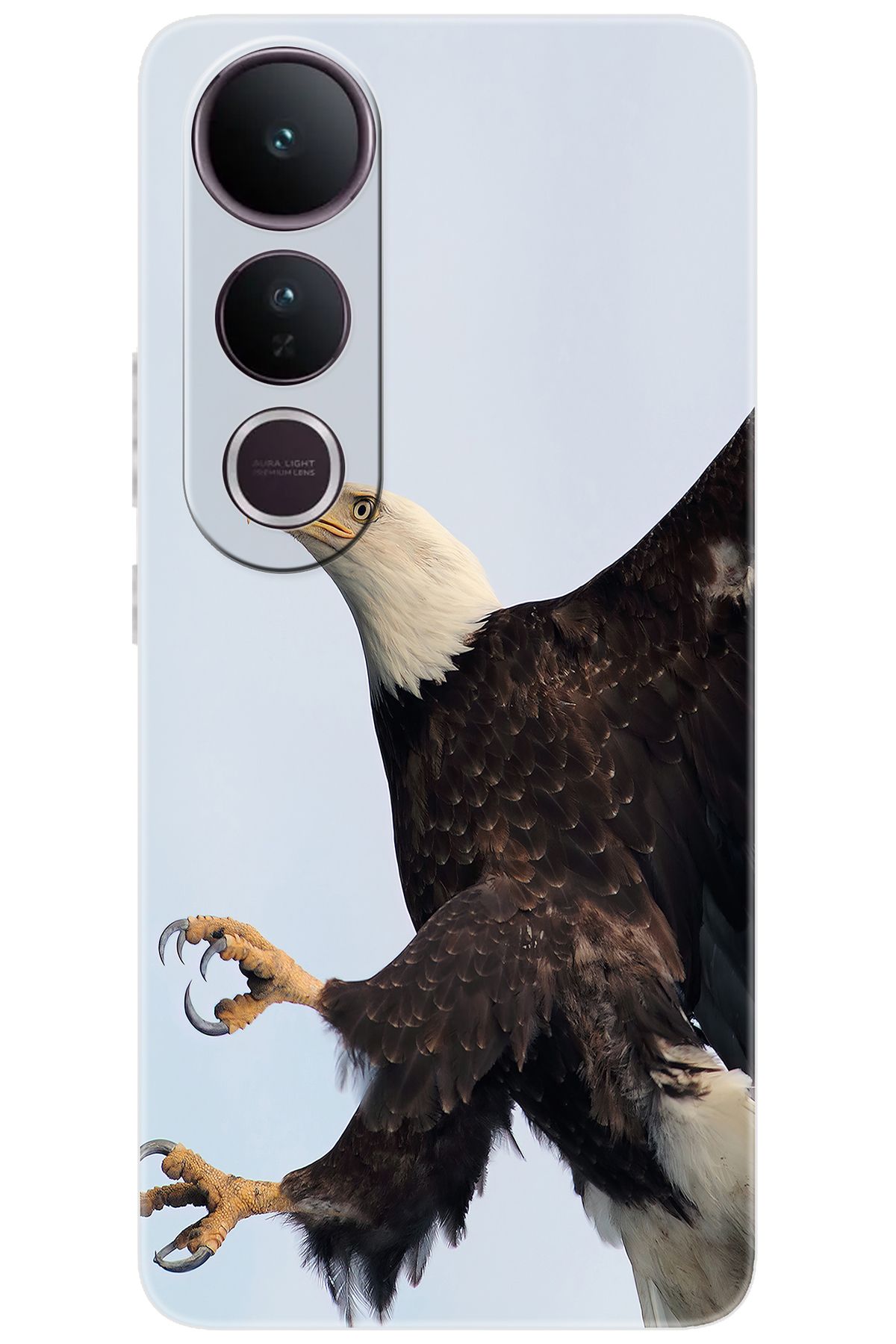 Ceppare Vivo V50 Lite 5G (V2441) Uyumlu Kılıf Desen Baskılı Silikon Kartal STK:189 CP-sPxHPk2