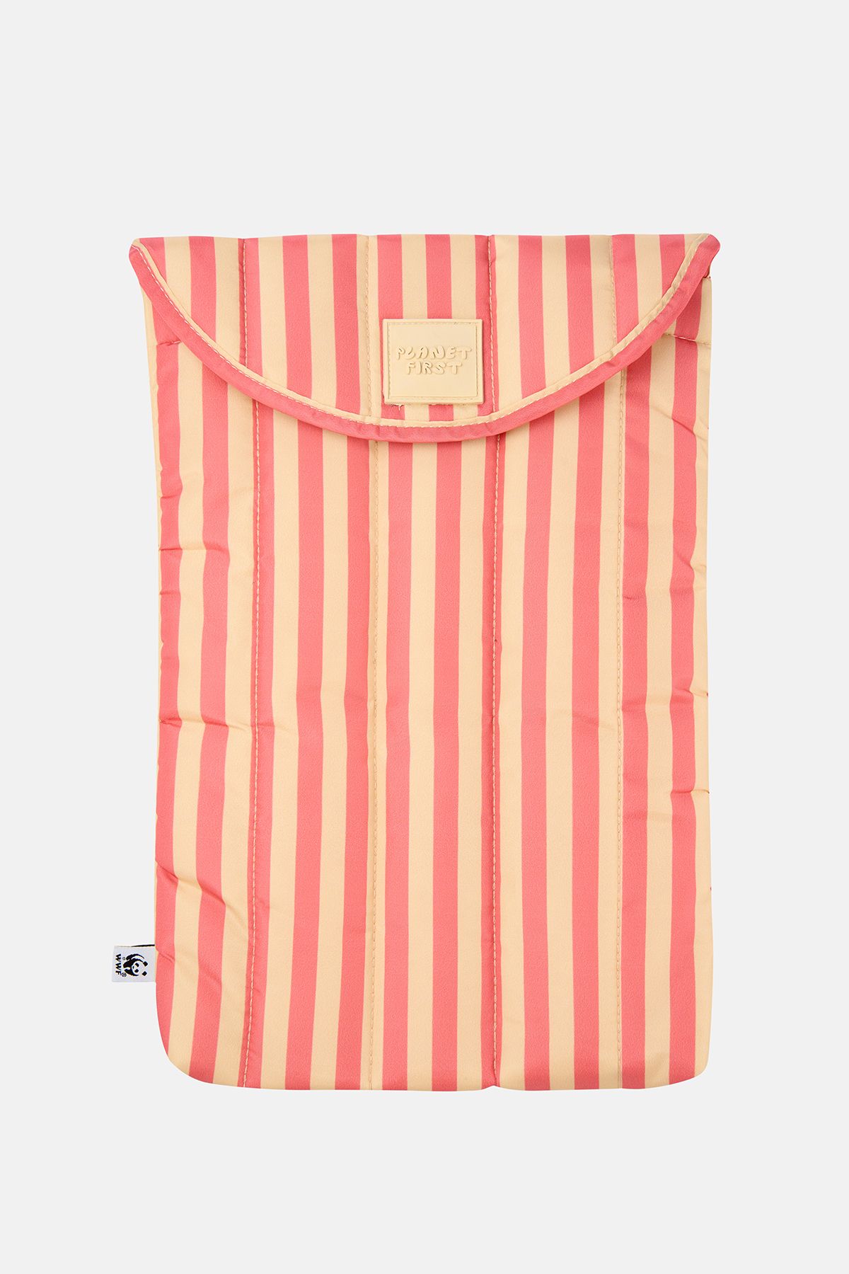WWF Market Çizgili Laptop Case - Sarı/Turuncu