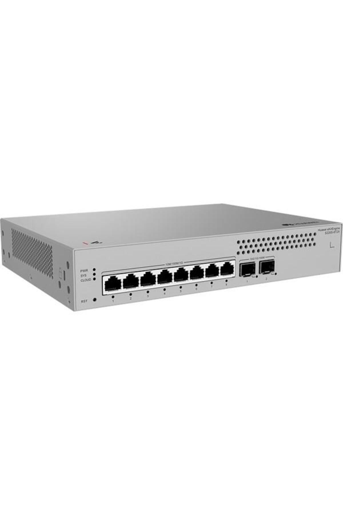 Huawei 8port eKIT S220S-8T2X GIGABIT 2xSFP+ Yönetilebilir Switch RackMount Layer2