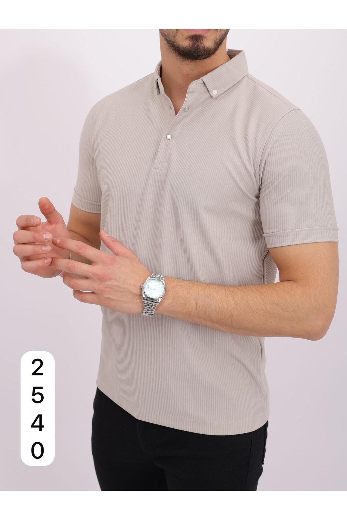 BEYAZTOPTAN %100 KALİTELİ TROY OTTOBAN YAKALI BOY KISA KOL T-SHIRT