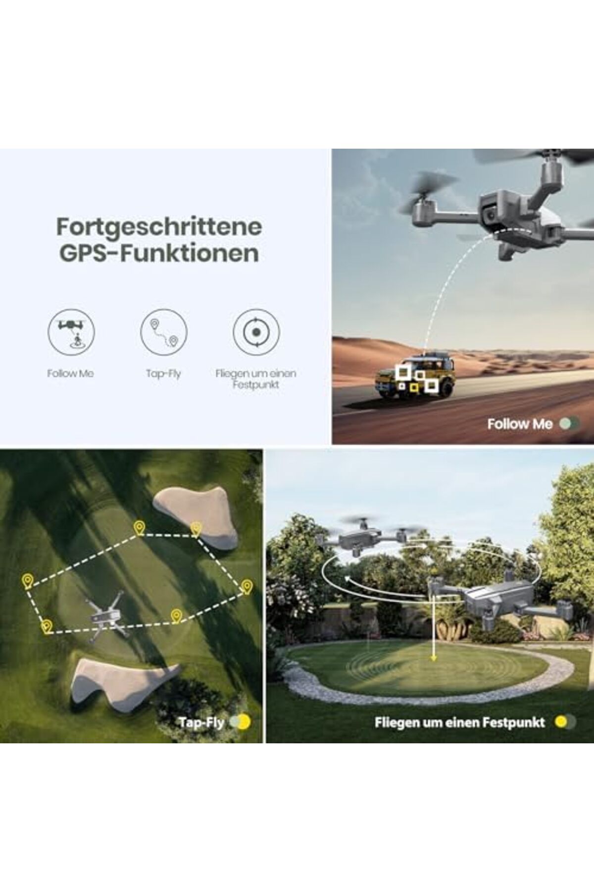 GPS-Holy Stone HS440D GPS Drone with 4K Camera for Beginners, 1 Battery for 20 Minutes of Flight, U 4