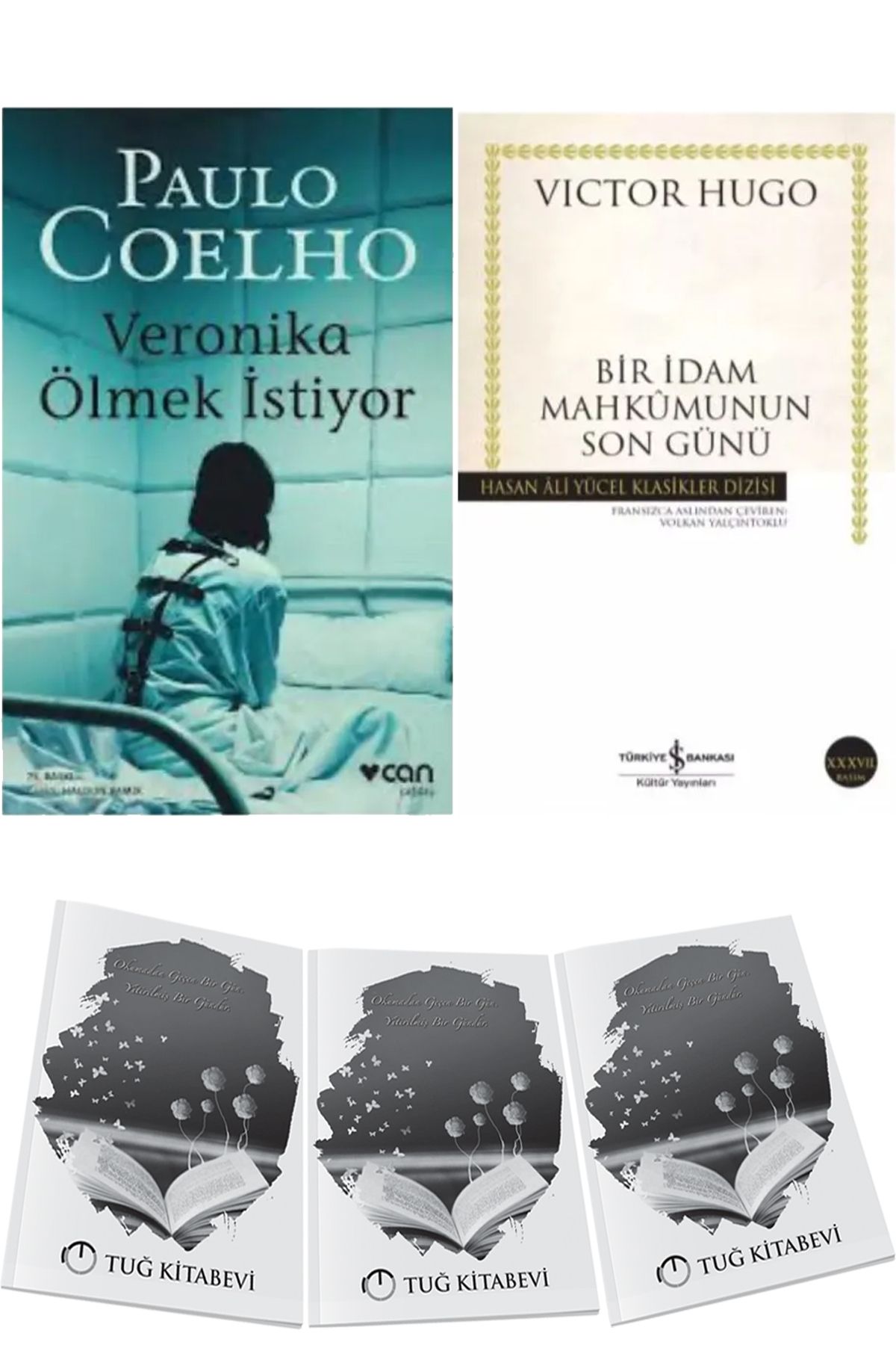 Can Yayınları Veronika Ölmek İstiyor Paulo Coelho ve Bir İdam Mahkumunun Son Günü Victor Hugo 2li Set + Hediyeli
