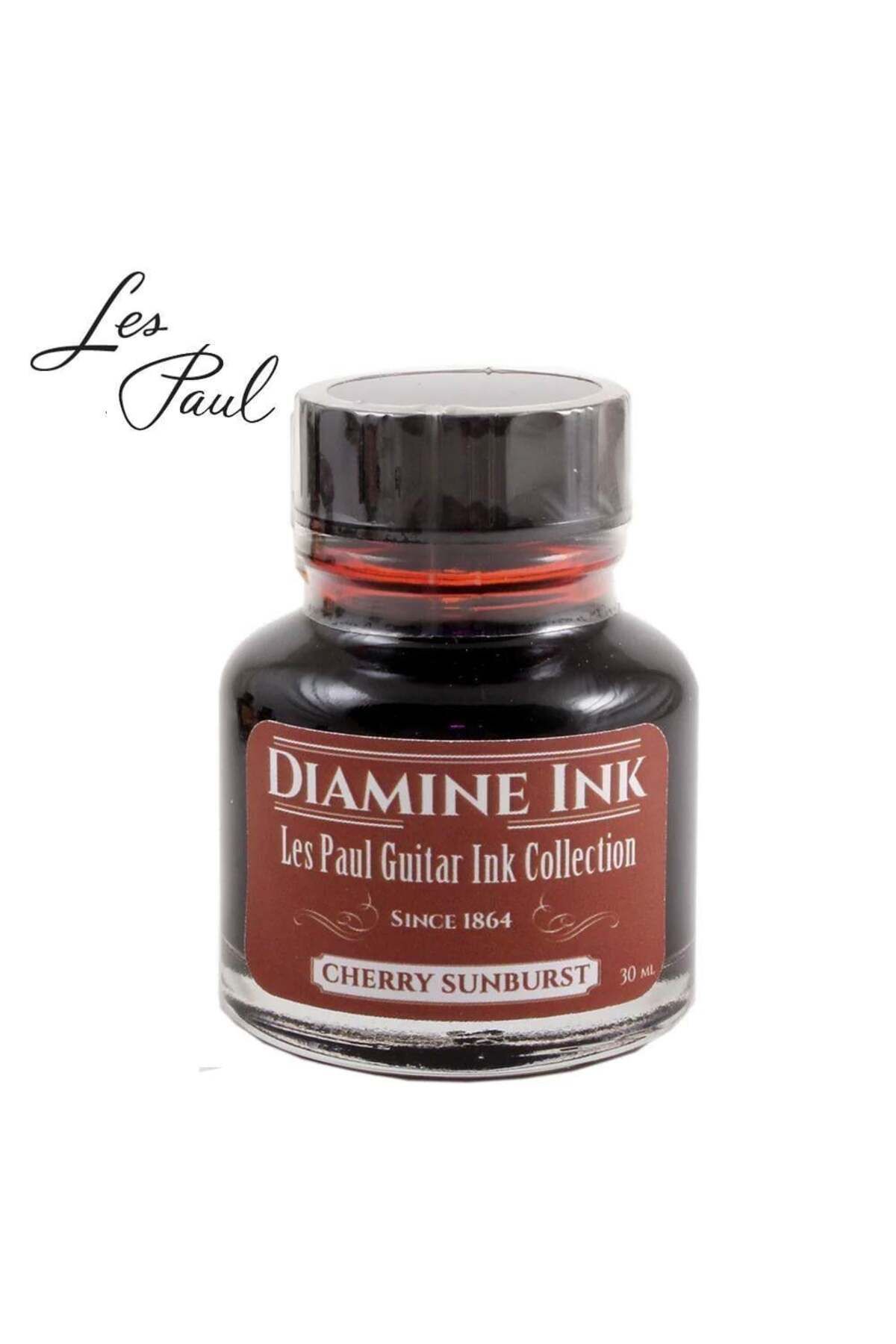 Diamine Les Paul Collection Şişe Mürekkep 30ml Cherry Sunburst