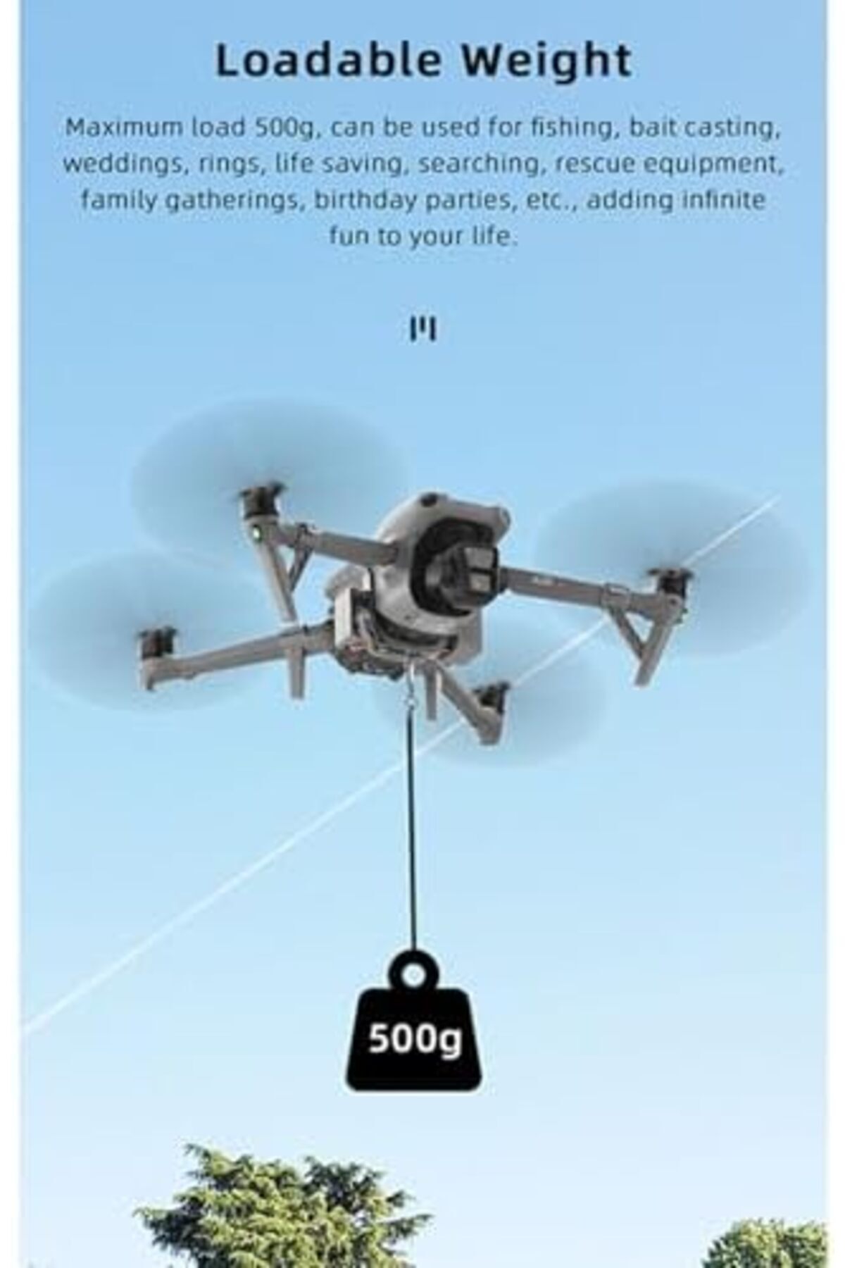 Cesiro-LICHIFIT Drone Airdrop System + Landing Gear for DJI Air 3 - Compatible Model, External App 5