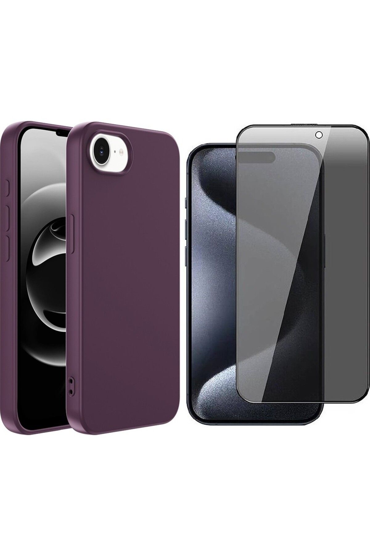 Vendas Apple iPhone 16E Kılıf Zore Mara Lansman Kapak + Hayalet Ekran Koruyucu