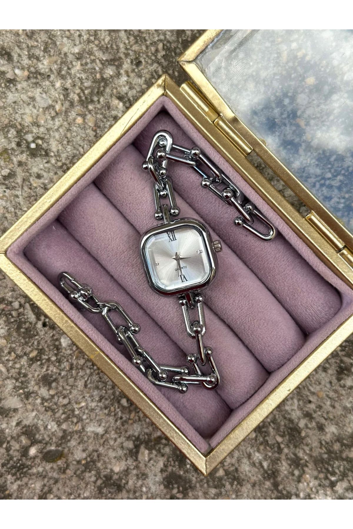 STAİNLES Quartz Şık Ve Sade Model Kadın Saat Uzunluk 20cm