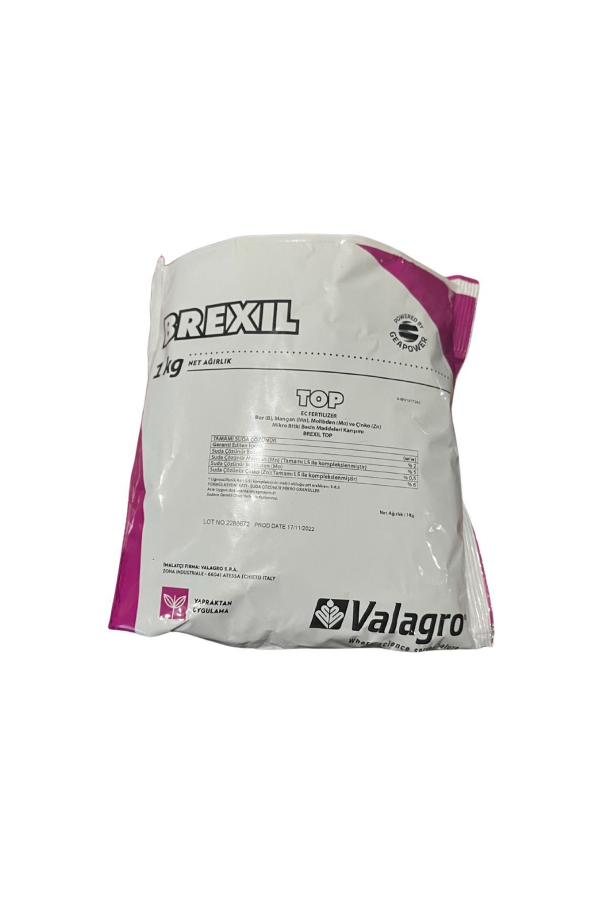 Valagro TOP 1 KG MİKRO BİTKİ BESİN MADDELERİ KARIŞIMI-BOR,MANGAN,MOLİBDEN VE ÇİNKO