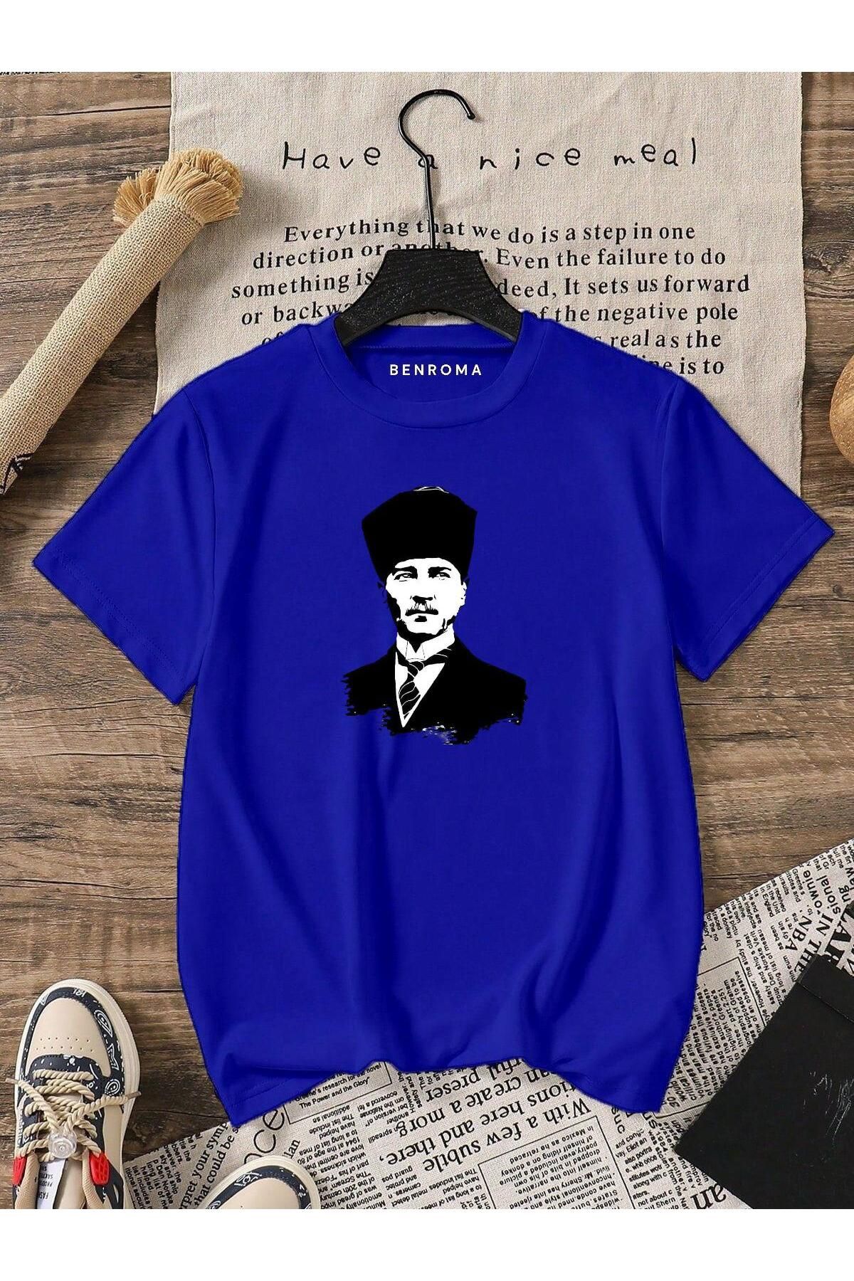 BENROMA LEOPAR DESENLİ KURDELA BASKILI OVERSİZE TİŞÖRT