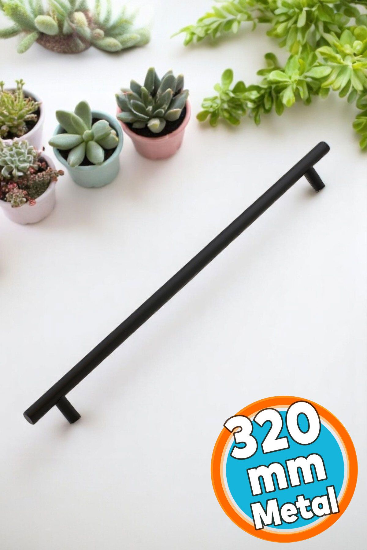 NZB Mobilya Mutfak Çekmece Dolap Dolabı Kulpu Kulbu KulplarıMat Siyah Metal Kulp 320 MM-32 CM