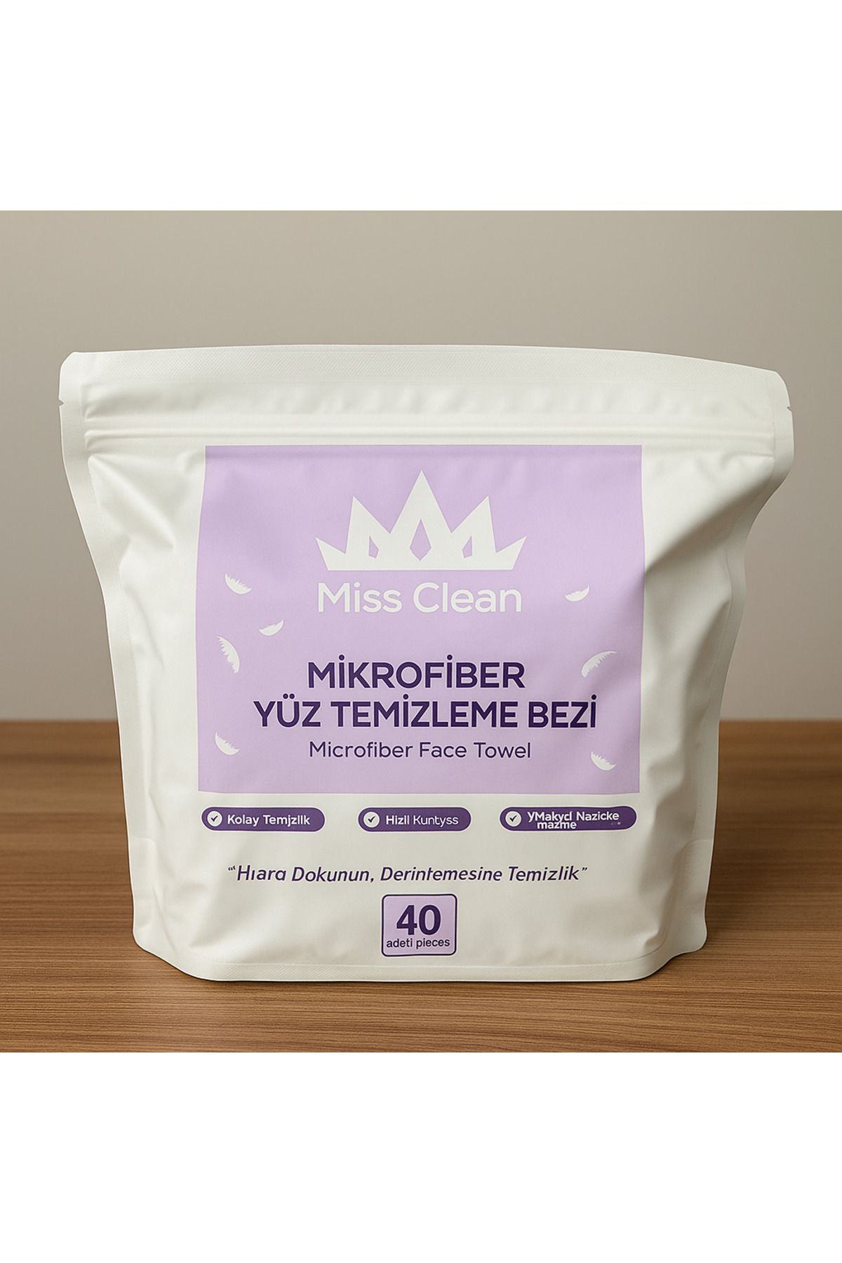 ceviz home züccaciye tekstil ltd şirketi Mikrofiber Yüz Temizleme Bezi – Çift Taraflı, Peeling Etkili, Tüm Cilt Tipleri İçin Uygun
