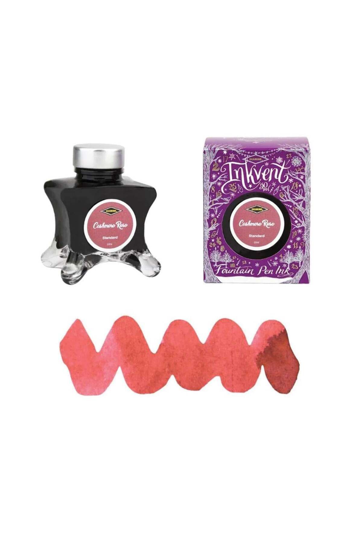 Diamine Inkvent Purple Collection Chameleon Şişe Mürekkep 50 ml Cashmere Rose