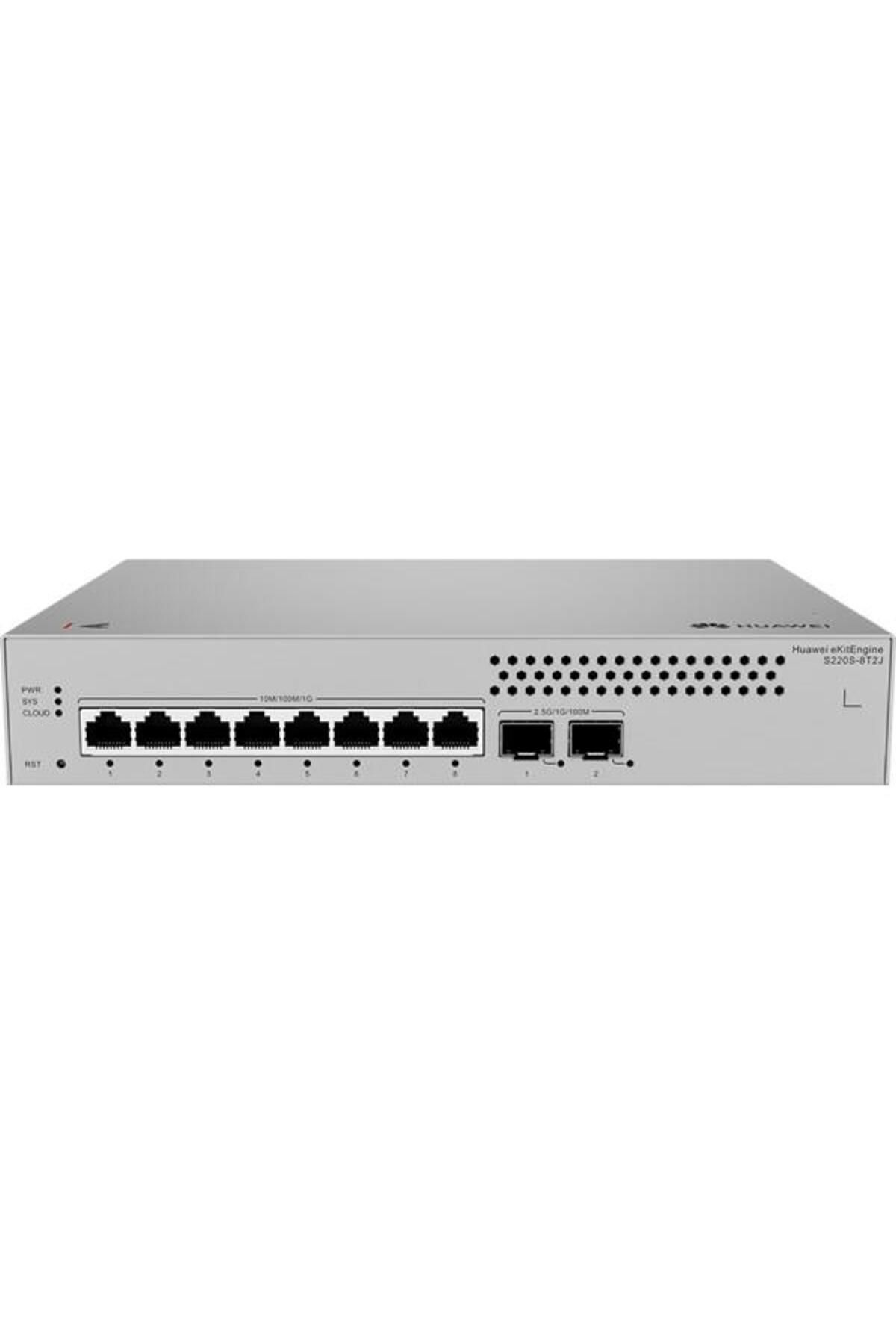 Huawei 8port eKIT S220S-8T2J GIGABIT 2xSFP Yönetilebilir Switch RackMount Layer2