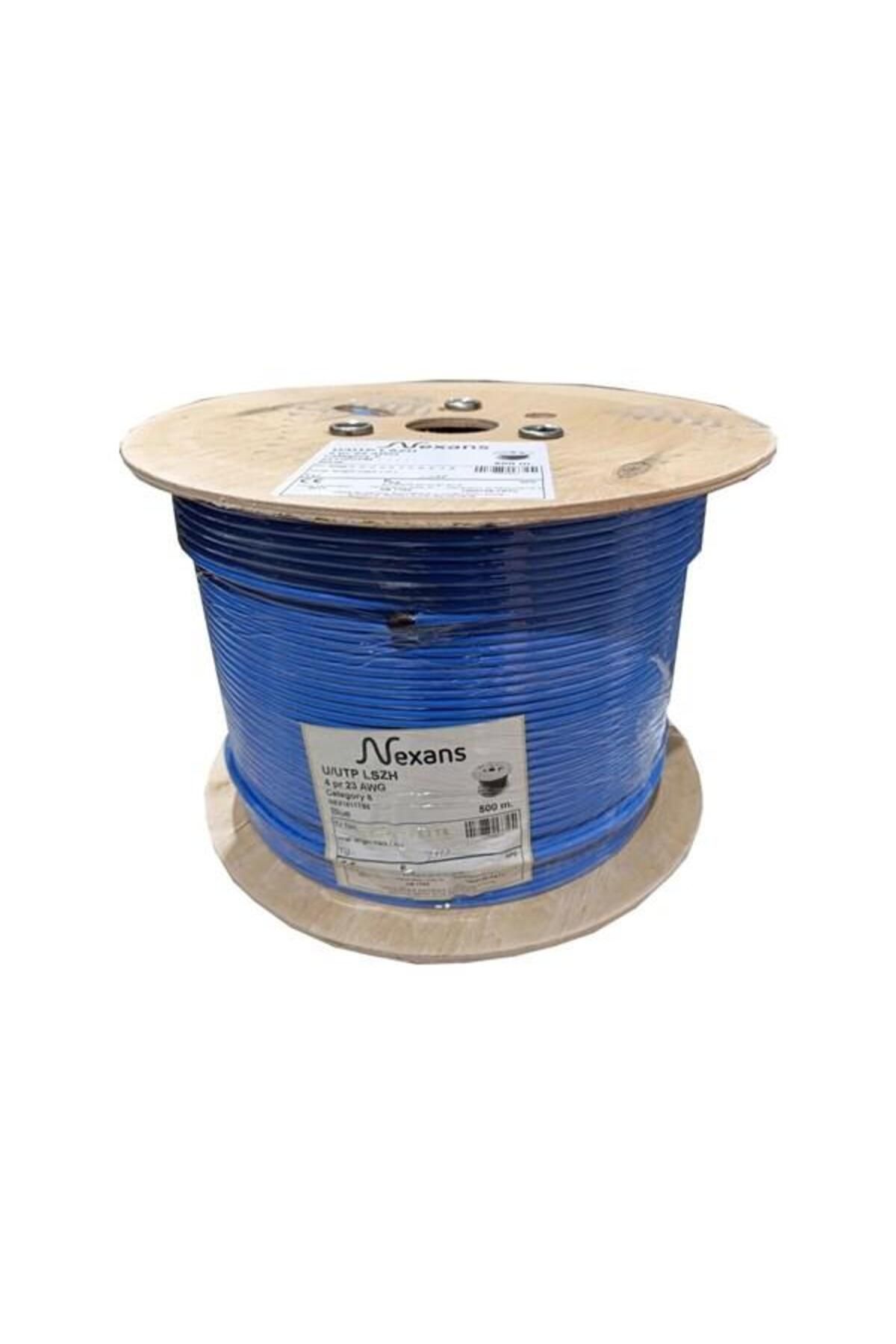 Nexans CAT6 Utp 23AWG Mavi 500m Saf Bakır LSZH Kablo LSZH HF NEX1611TB5