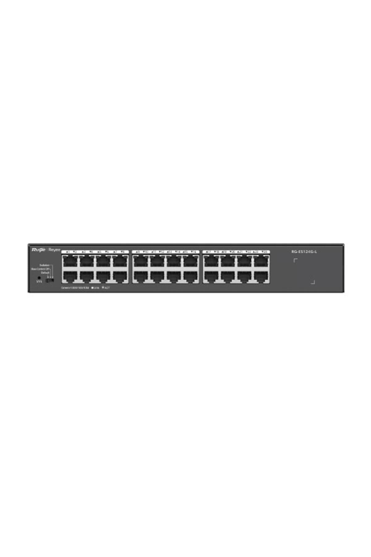 RUIJIE REYEE RG-ES124G-L 24 Port 10-100-1000 Mbps Switch Metal Kasa