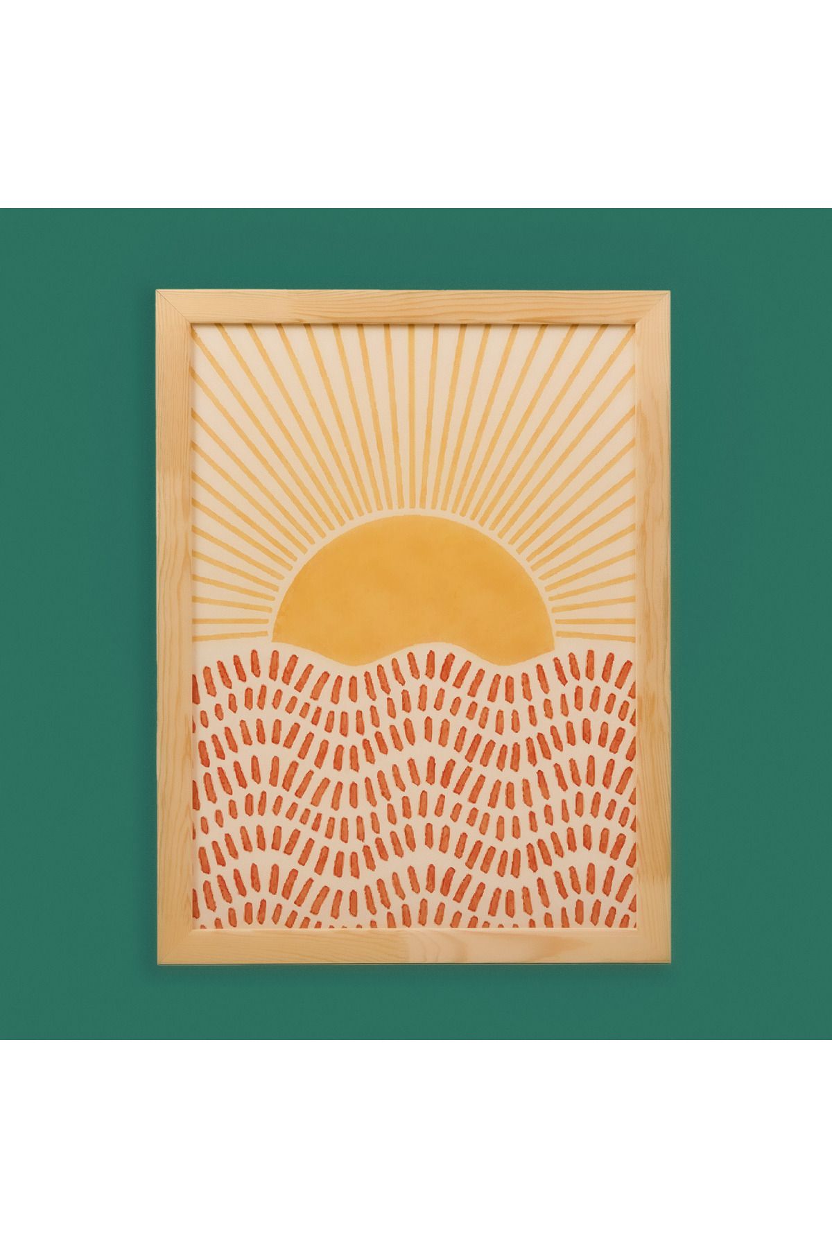 Evidea Deco Sun Madness Çerçeveli Tablo - Bej - 50x70 cm