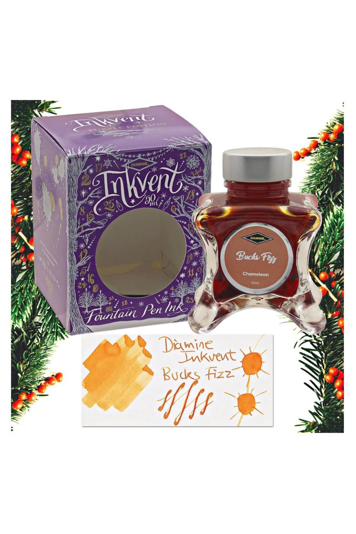 Diamine Inkvent Purple Collection Şişe Mürekkep 50ml Bucks Fizz